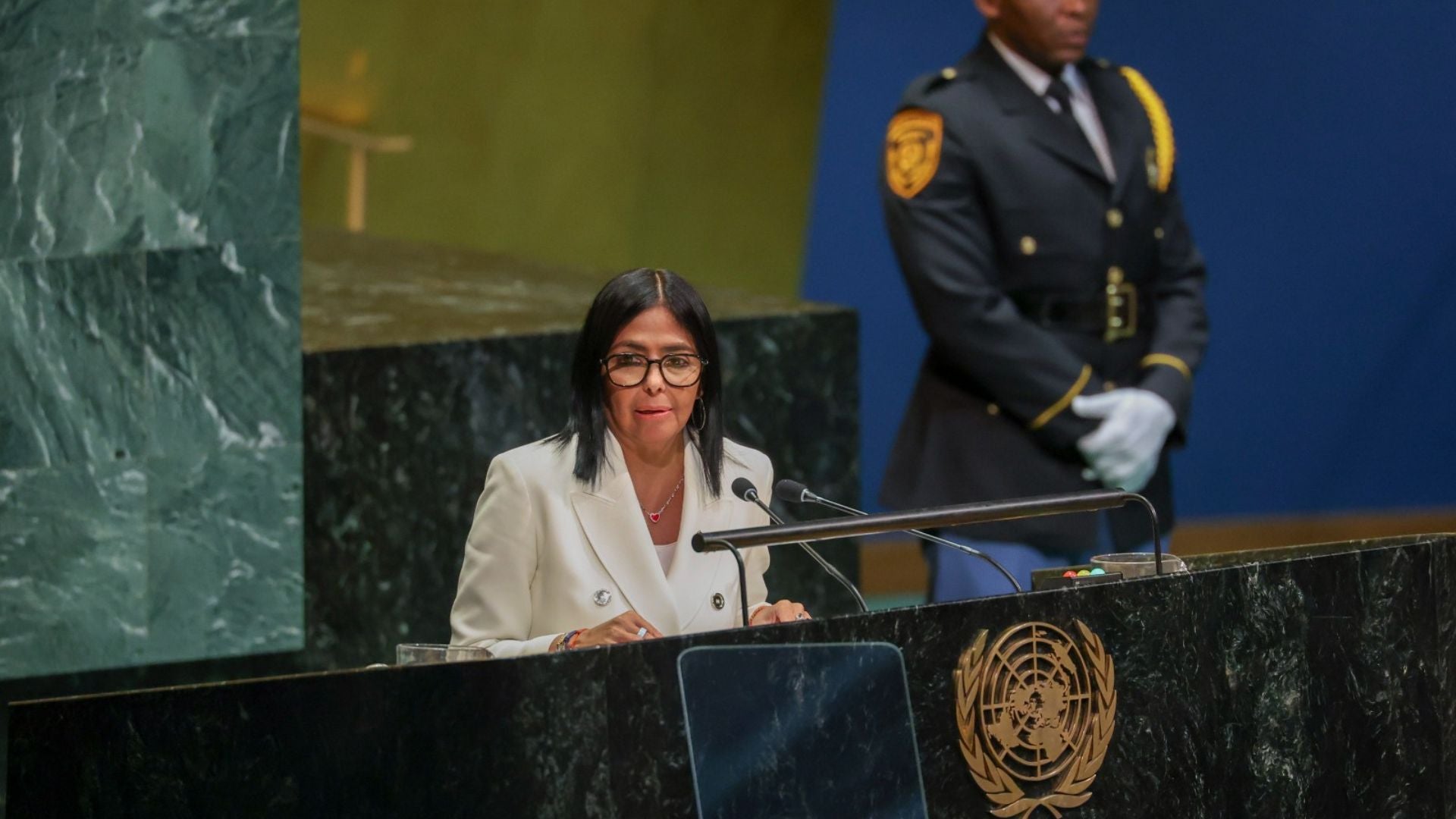 Delcy Rodríguez, jefe encargada del régimen venezolano - Foto: X