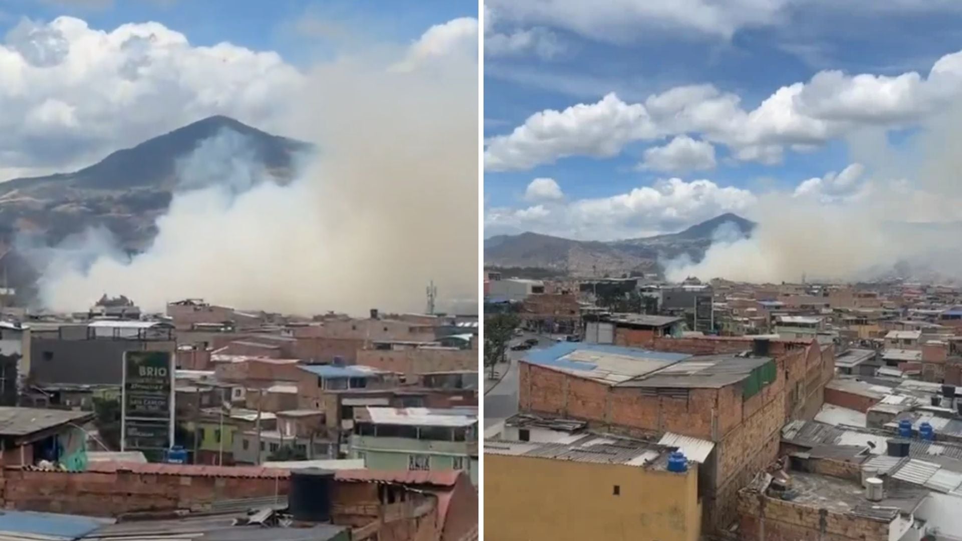 Incendio en Tunjuelito, Bogotá - Captura de pantalla de redes sociales