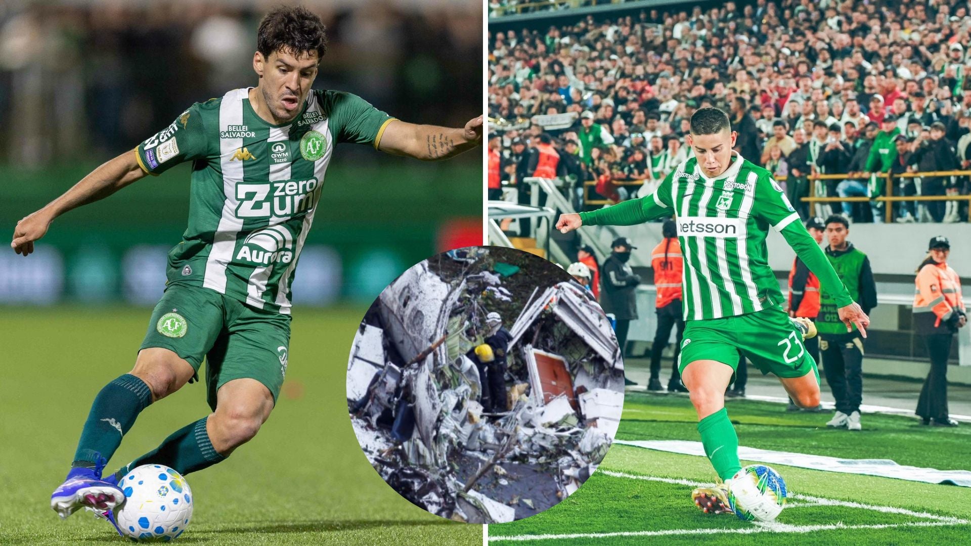 Chapecoense vs Atlético Nacional - AFP y EFE