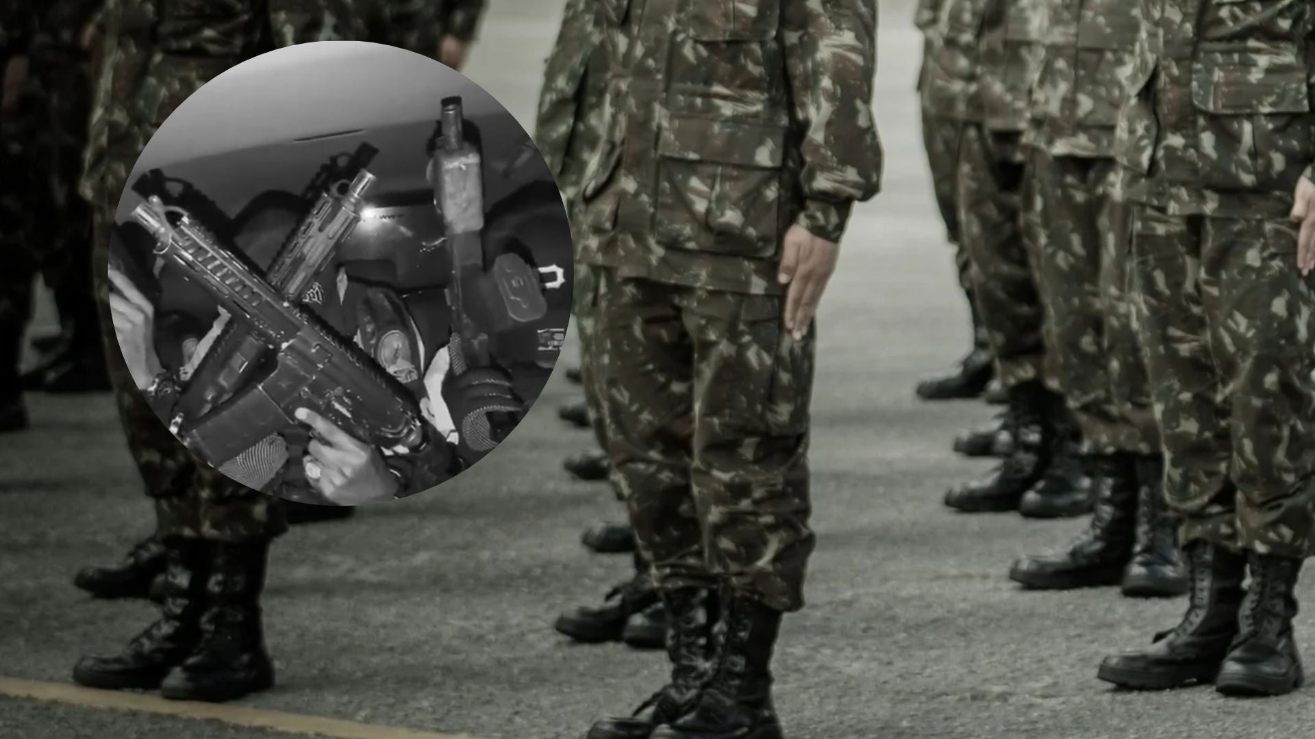 Video de las Autodefensas Conquistadoras de la Sierra Nevada - Canva y captura de pantalla de redes sociales