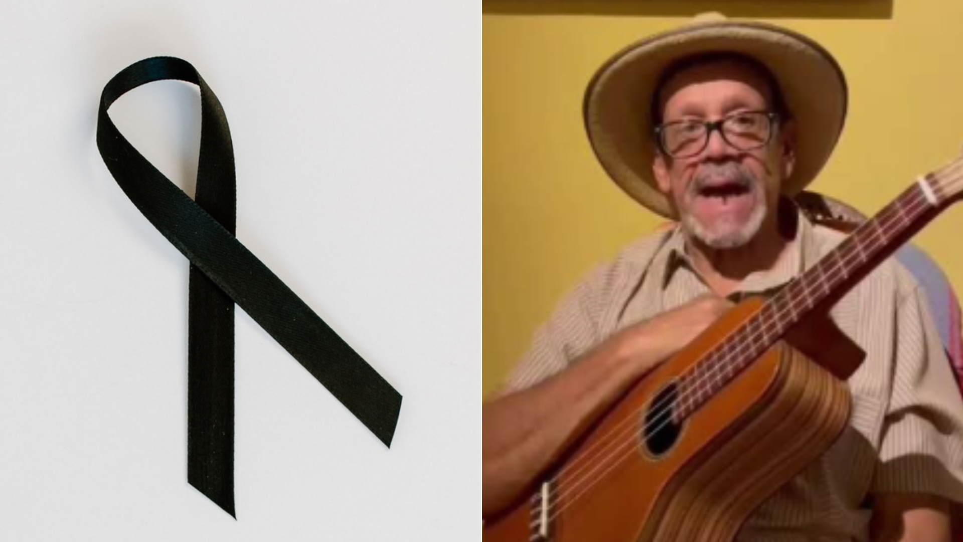Lazo negro (símbolo de luto) / Ismael Querales, músico venezolano - Fotos: Pexels / X