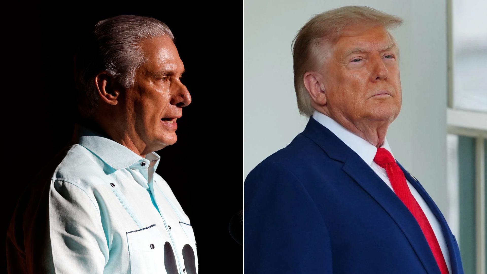 Miguel Díaz-Canel y Donald Trump | Fotos: EFE