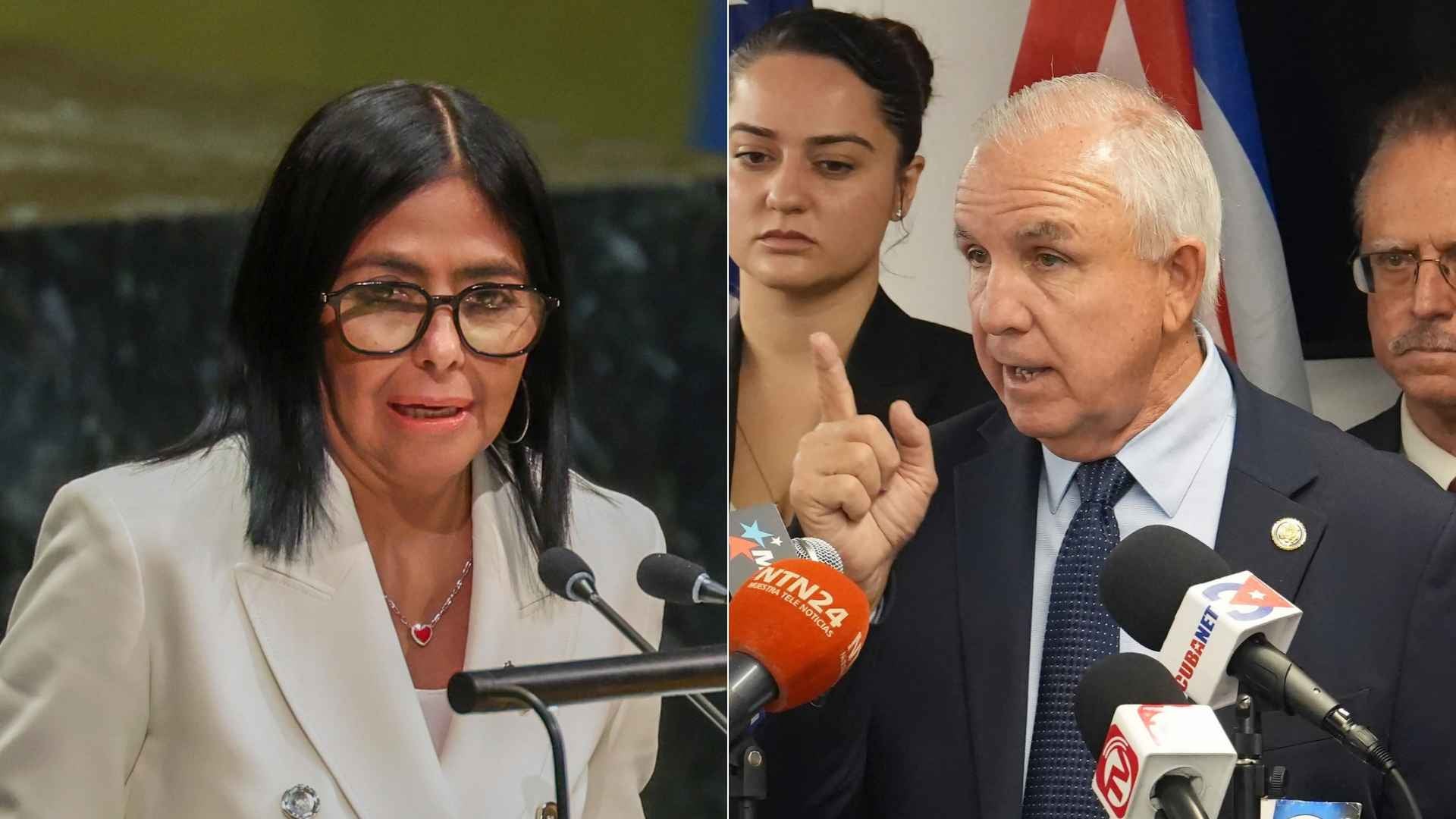 Delcy Rodríguez/ Carlos Giménez - Fotos EFE