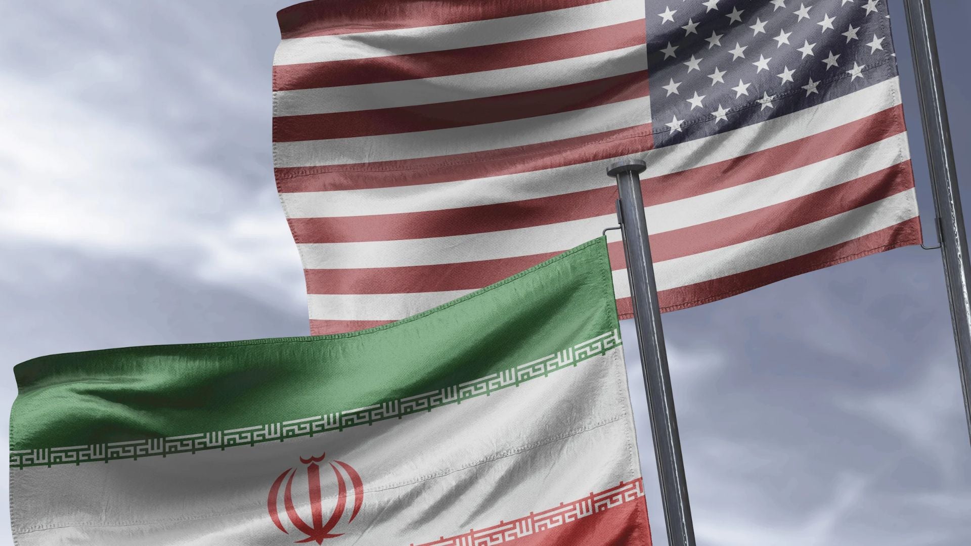 Bandera de Irán y EE. UU. - Canva.