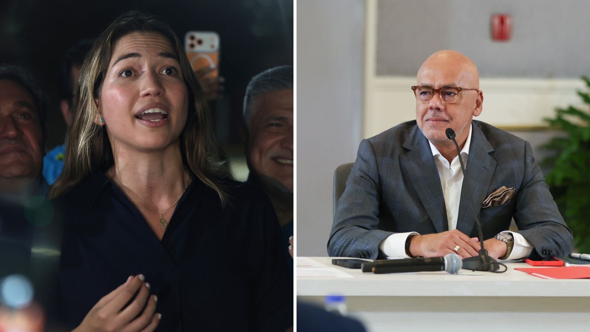 Claudia Macero y Jorge Rodríguez - EFE
