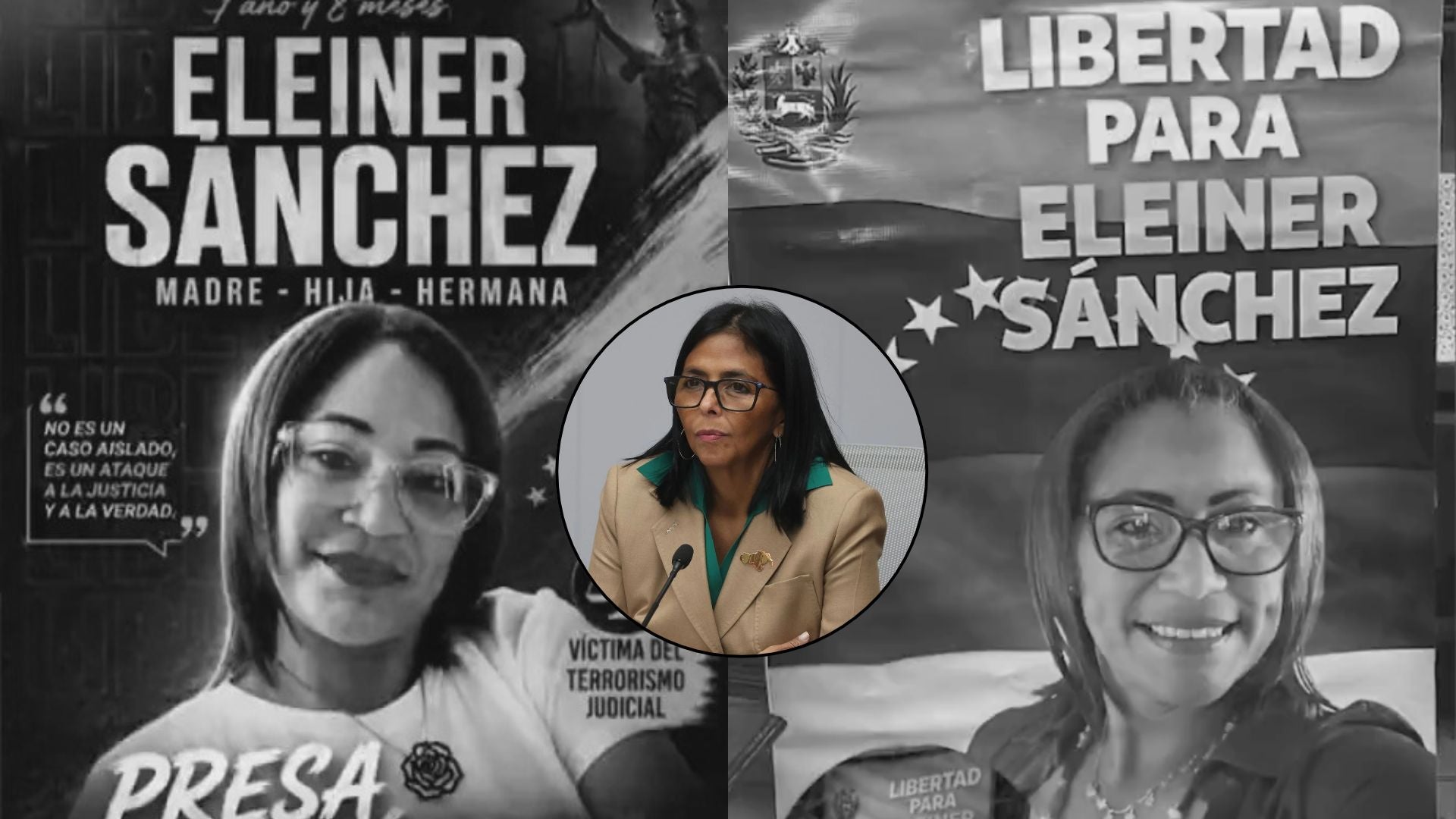 Delcy Rodríguez y Eleiner Sánchez | Fotos: EFE - redes