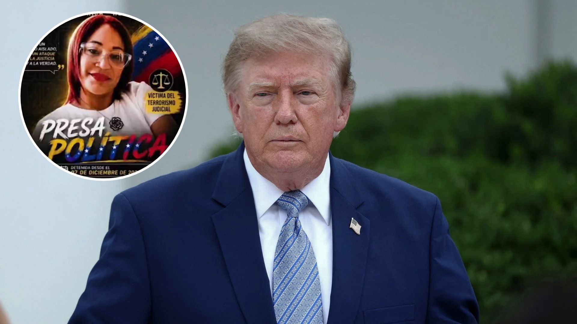 Cuestionamientos ante la falta de acción de la administración Trump respecto a los presos políticos, tras la muerte de Eleiner Sánchez - Foto: AFP / captura pantalla