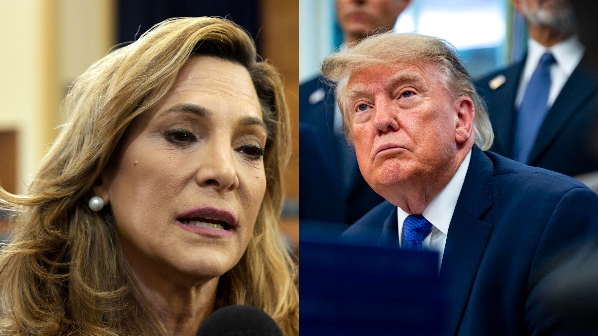 María Elvira Salazar y Donald Trump / FOTO: EFE