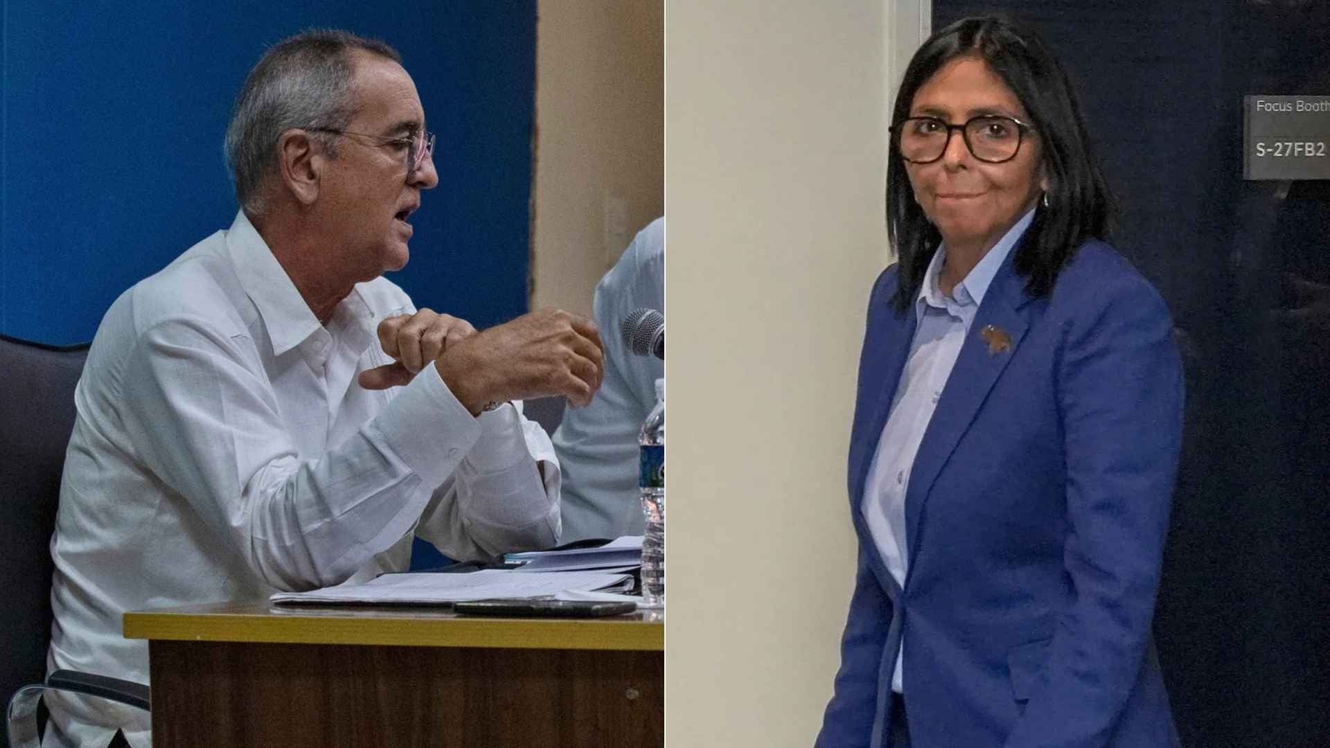 Joaquín Alonso Vázquez/ Delcy Rodríguez - Fotos EFE