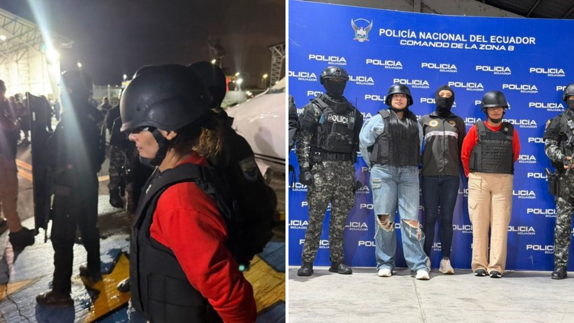 Esposa y la hija del narcotraficante ecuatoriano José Adolfo Macías Villamar alias 'Fito-Foto: Tomada de X @JohnReimberg