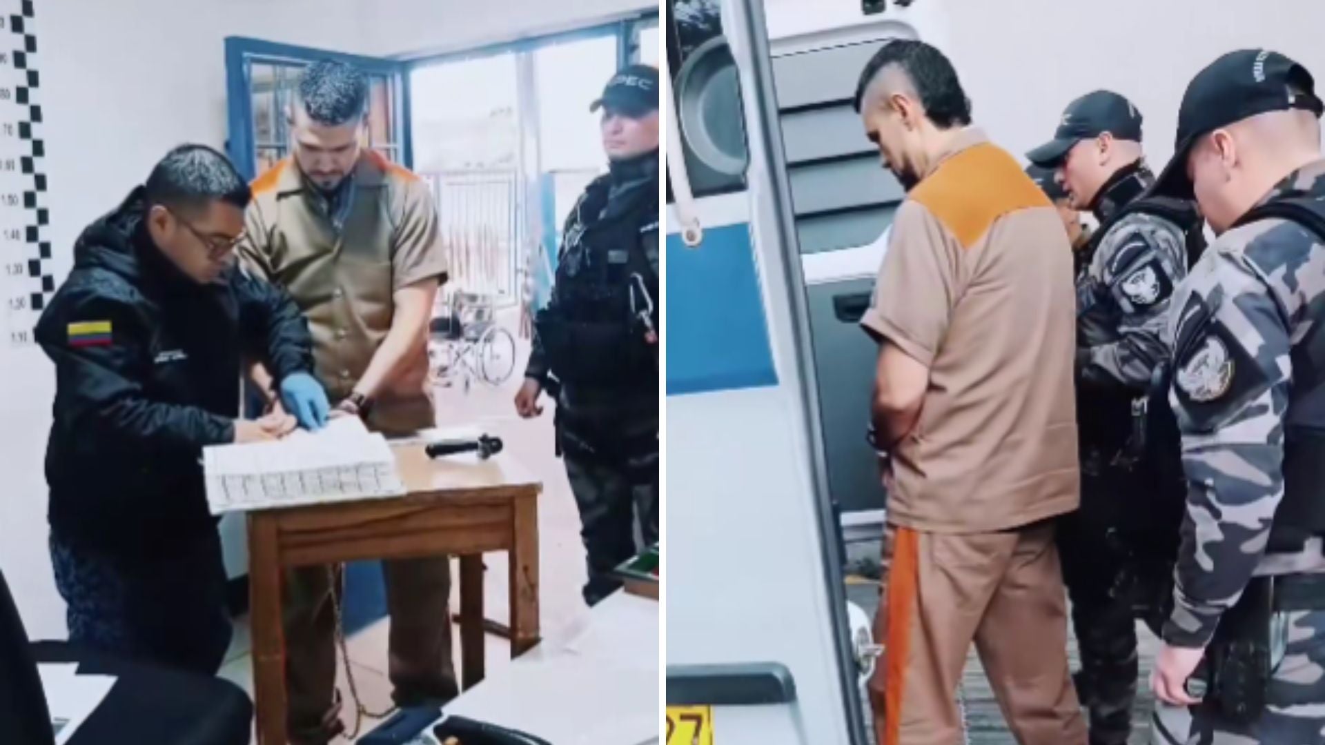 Traslado de Juan Guillemo Monsalve a cárcel de máxima seguridad-Foto: Tomada de captura de video X @ABDELAESPRIELLA