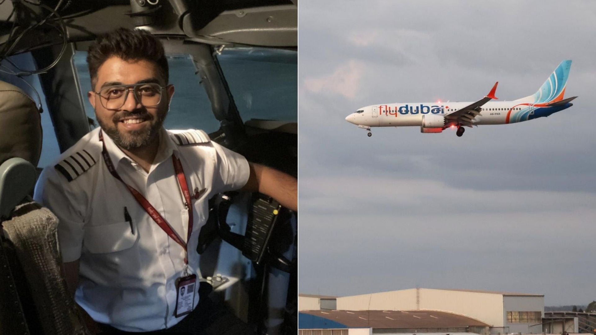 Smit Machchhar, piloto indio del vuelo de Flydubai - Foto: EFE
