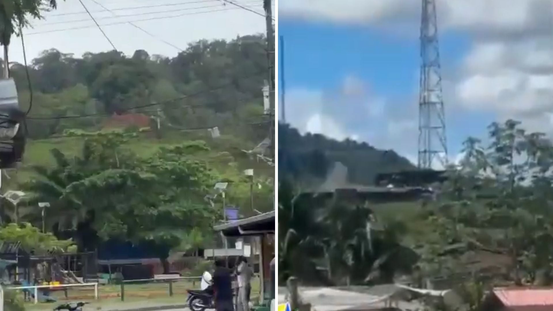 Ataque con drones en Chocó - Captura de pantalla de redes sociales