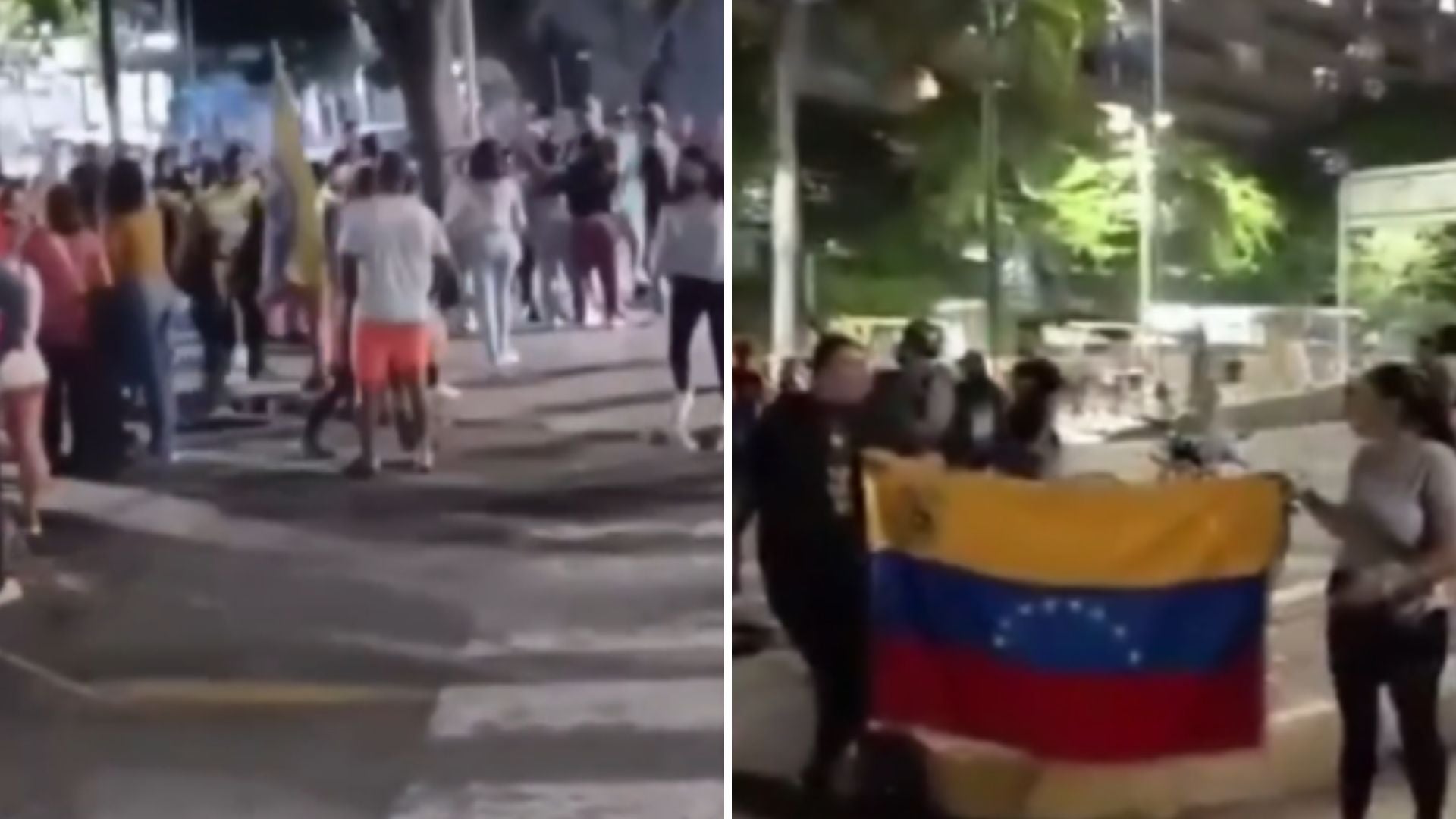 Damnificados protestan en la Avenida Bolívar de Caracas (Venezuela) - Fotos: X