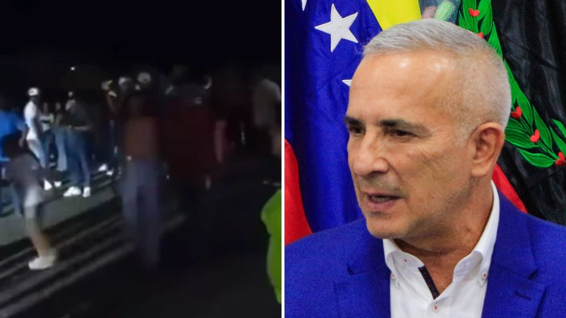 Habitantes de El Piñal en Táchira protestan por repetidos apagones - Fotos: X / EFE