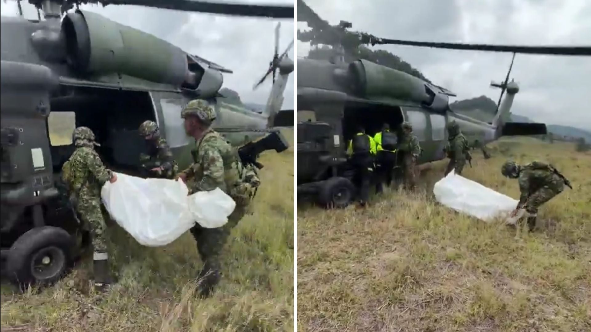 Operativo del Ejército Nacional contra el Clan del Golfo en zona rural de Jericó, Antioquia - Captura de pantalla de redes sociales