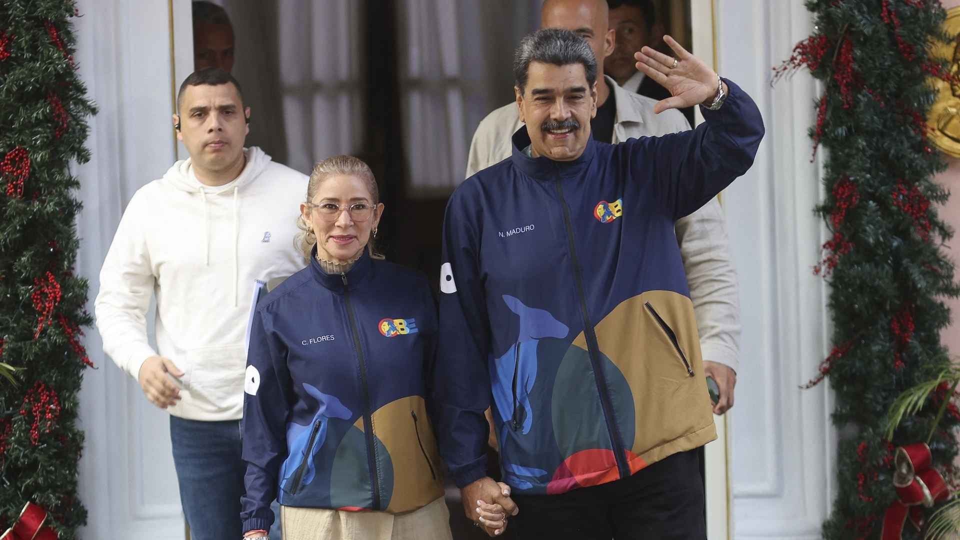 Cilia Flores y Nicolás Maduro - Foto AFP