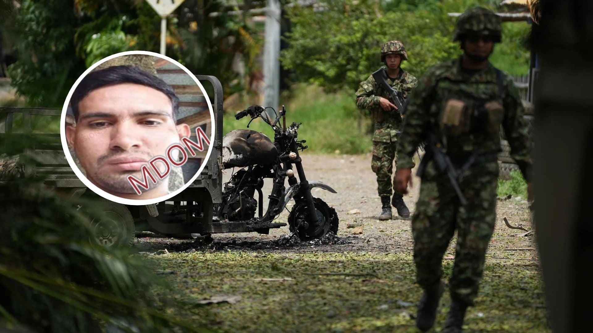 Fue abatido Cristian Camilo Chavarría Tapias, alias “Terry” - Fotos: EFE / X @@ABDELAESPRIELLA