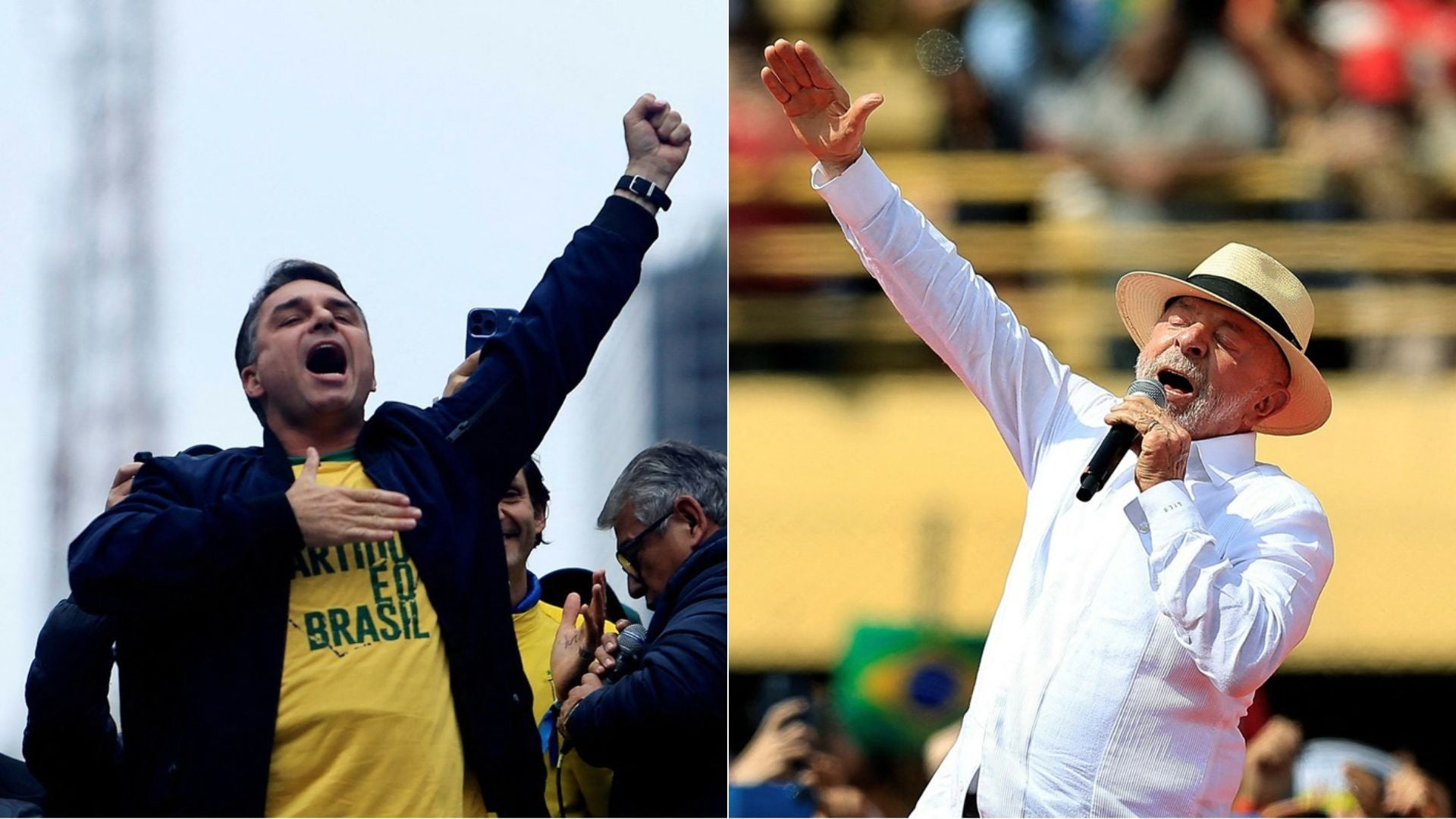 Flavio Bolsonaro y Lula da Silva en busca de la presidencia de Brasil - Foto: AFP