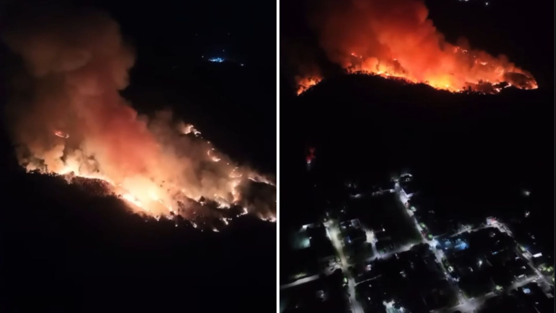 Incendio en Santander - Captura de pantalla de redes sociales