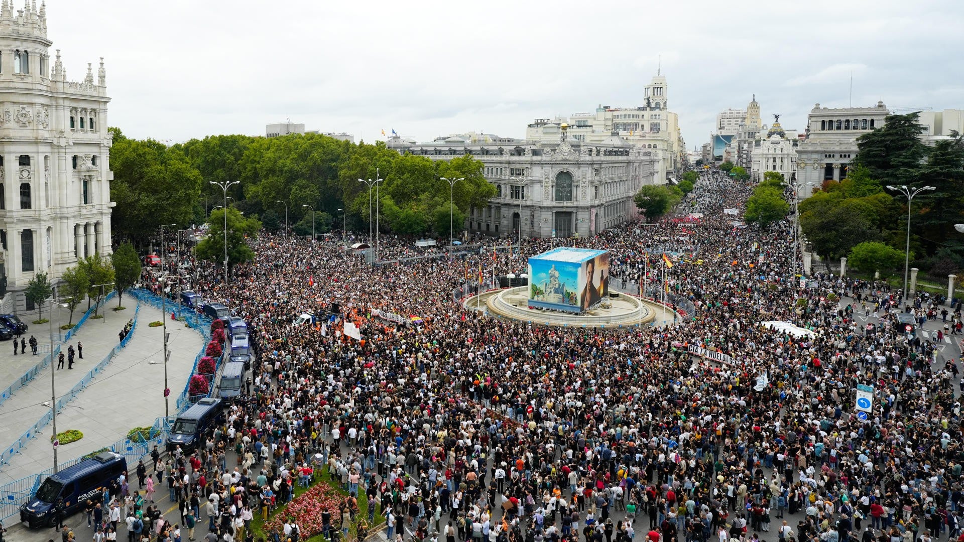 Protestas en Madrid por crisis de vivienda. (EFE)