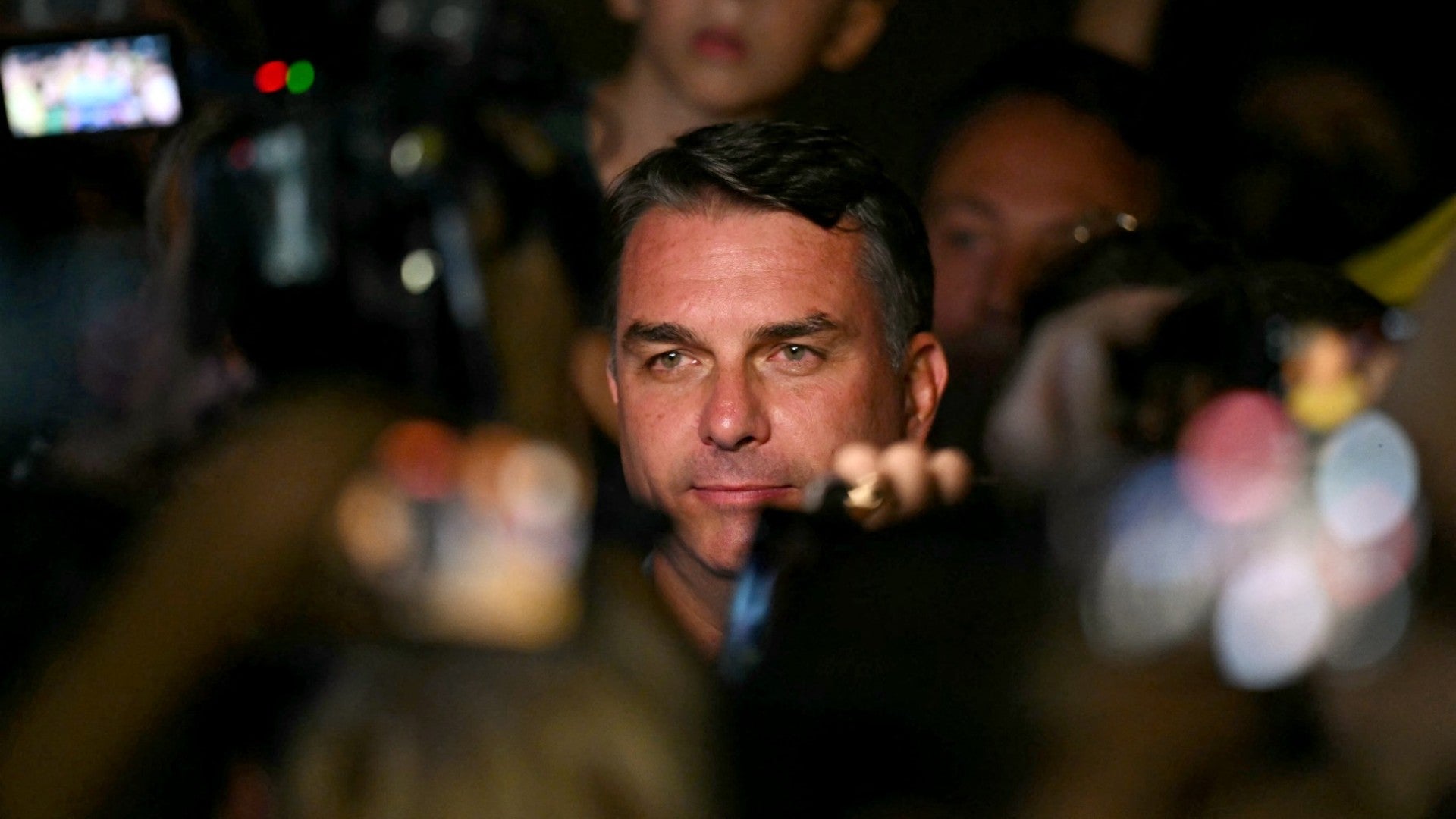 El candidato presidencial brasileño Flávio Bolsonaro. (AFP)