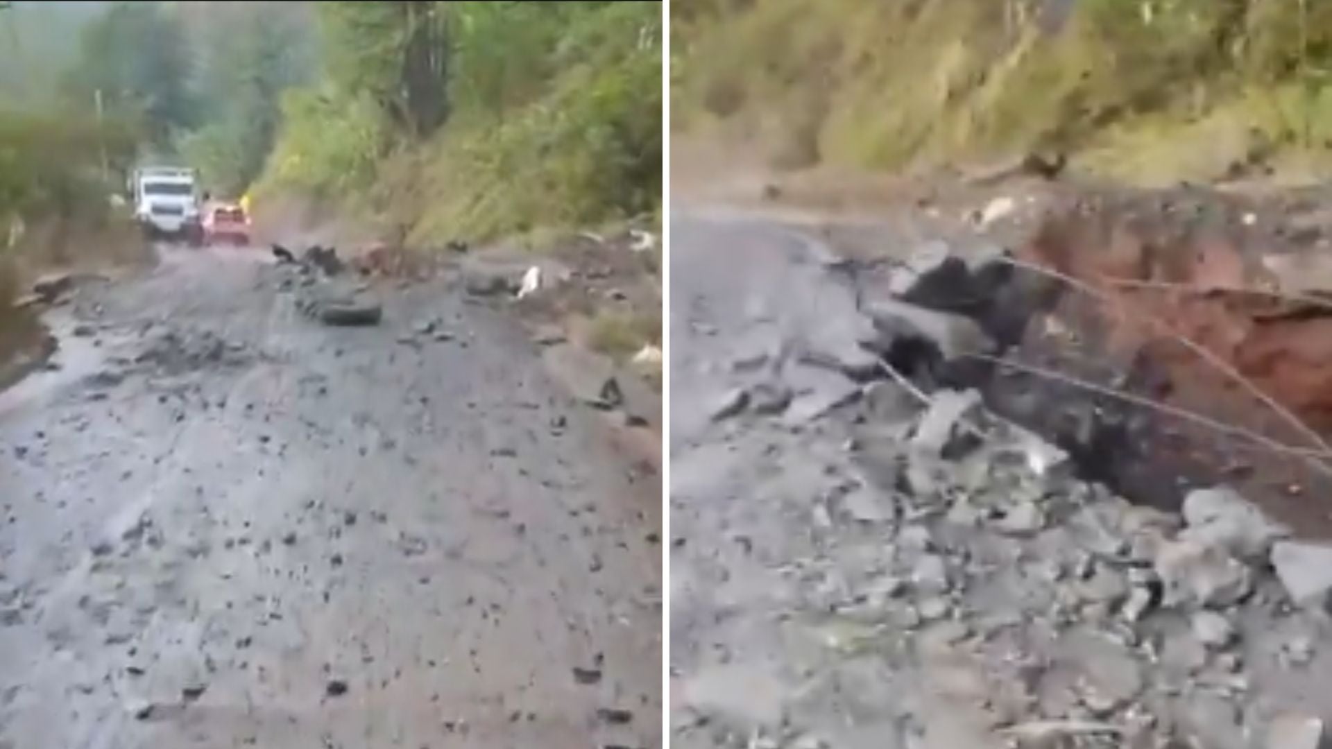 Explosión en alcantarilla del Cauca - Captura de pantalla de redes sociales