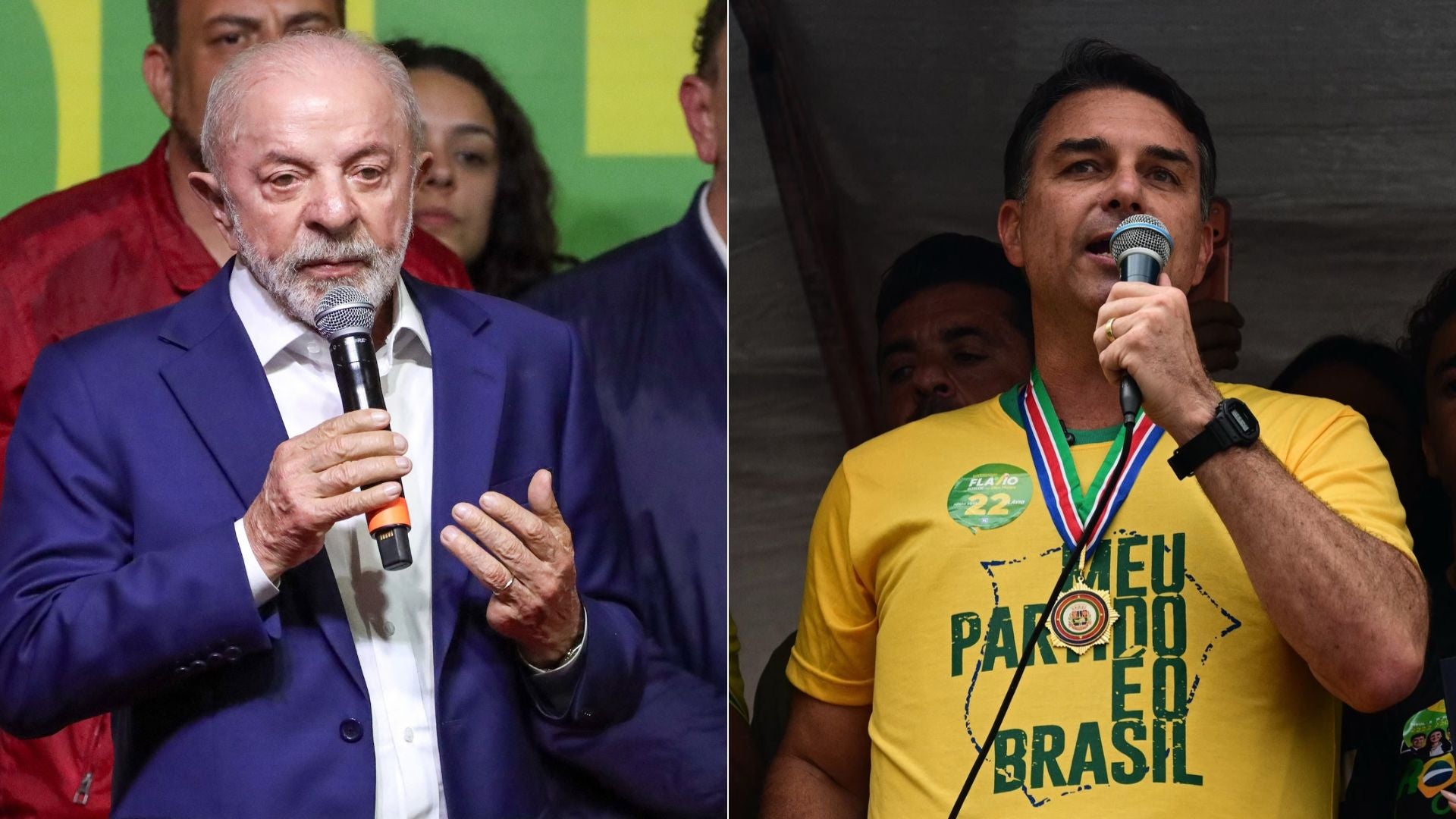 Lula da Silva y Flávio Santos - Fotos: AFP