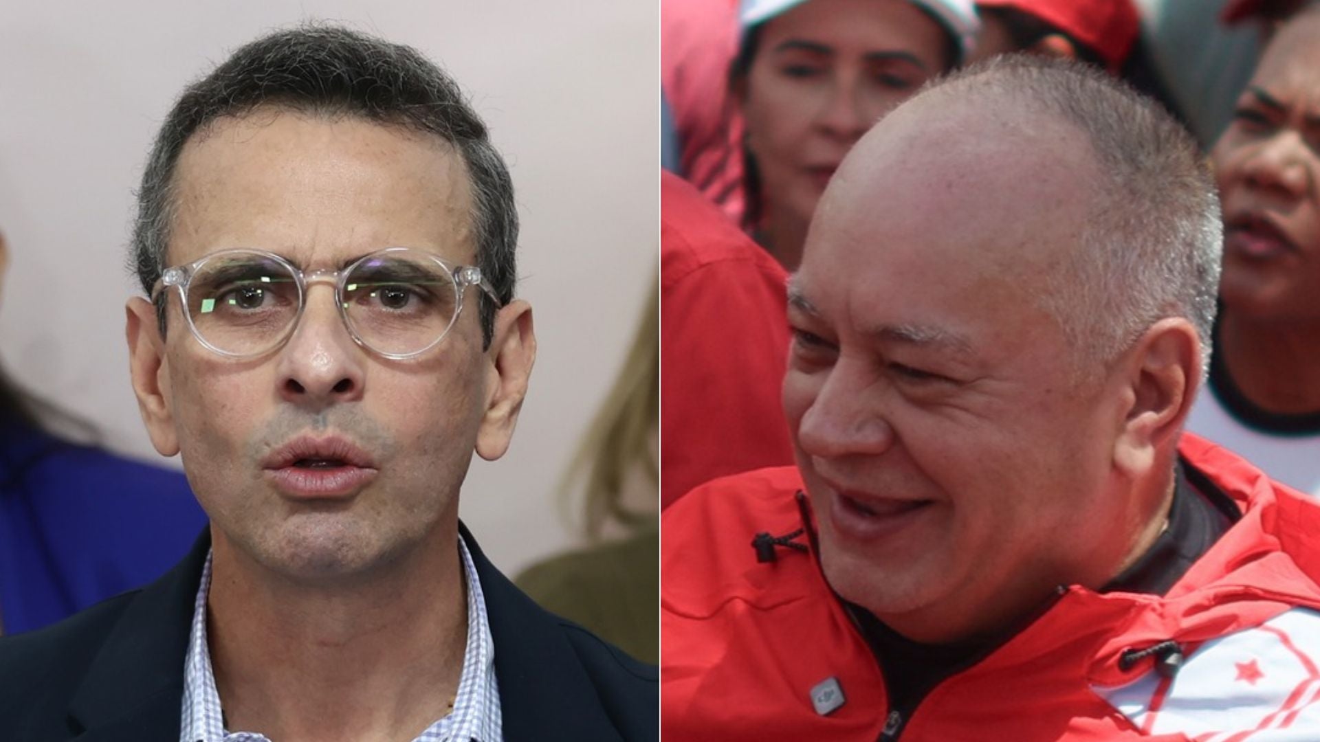 Henrique Capriles, dirigente opositor venezolano / Diosdado Cabello, integrante de la dictadura venezolana - Fotos: EFE
