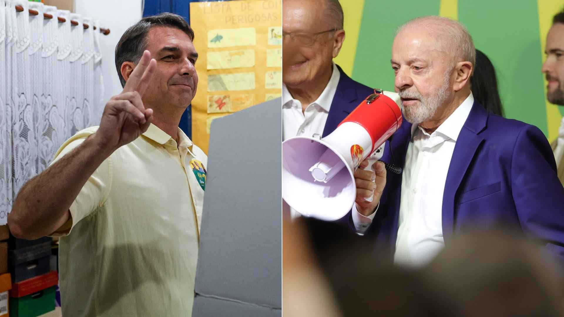 Flávio Bolsonaro/ Luiz Inácio Lula Da Silva - Fotos EFE