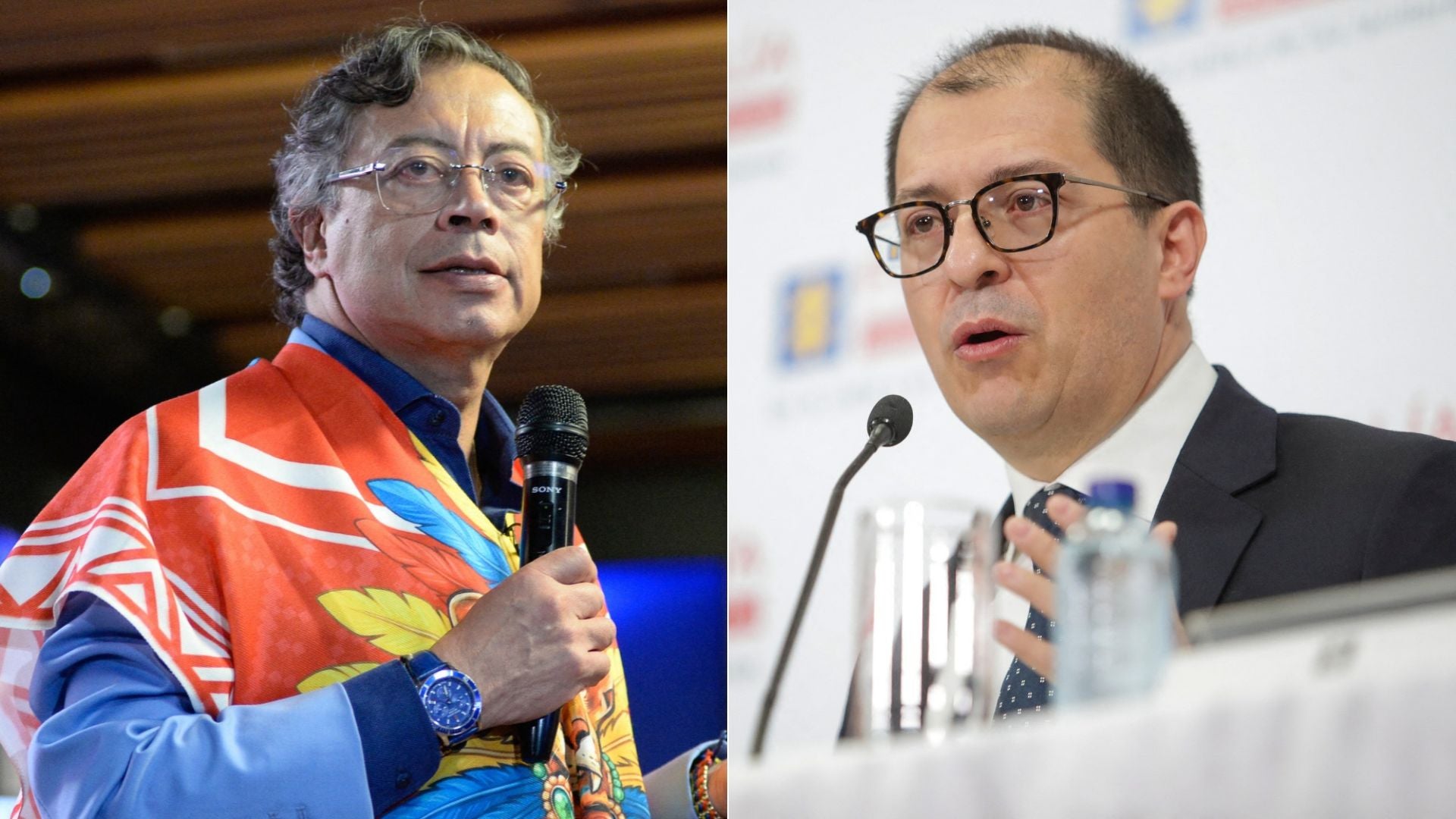 Gustavo Petro y Francisco Barbosa | Fotos: AFP-EFE