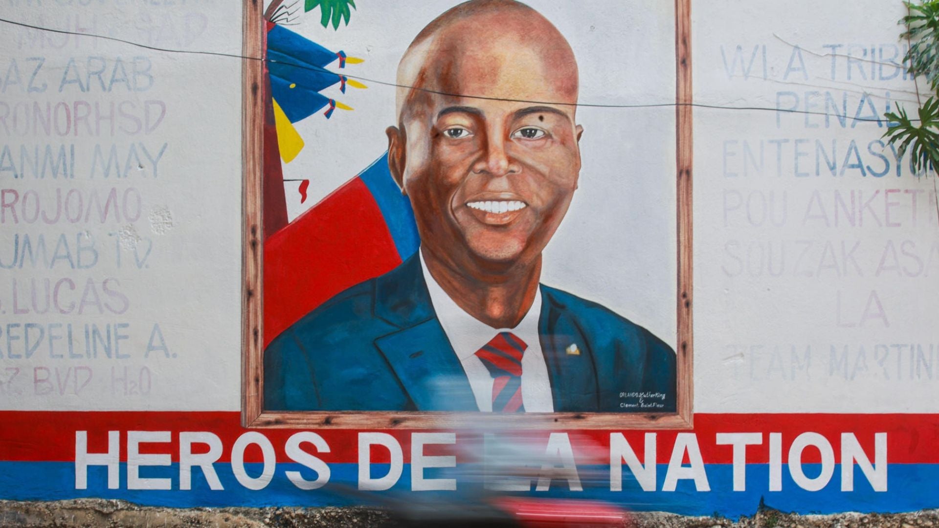 Mural con la imagen del presidente haitiano, Jovenel Moïse - Foto: EFE