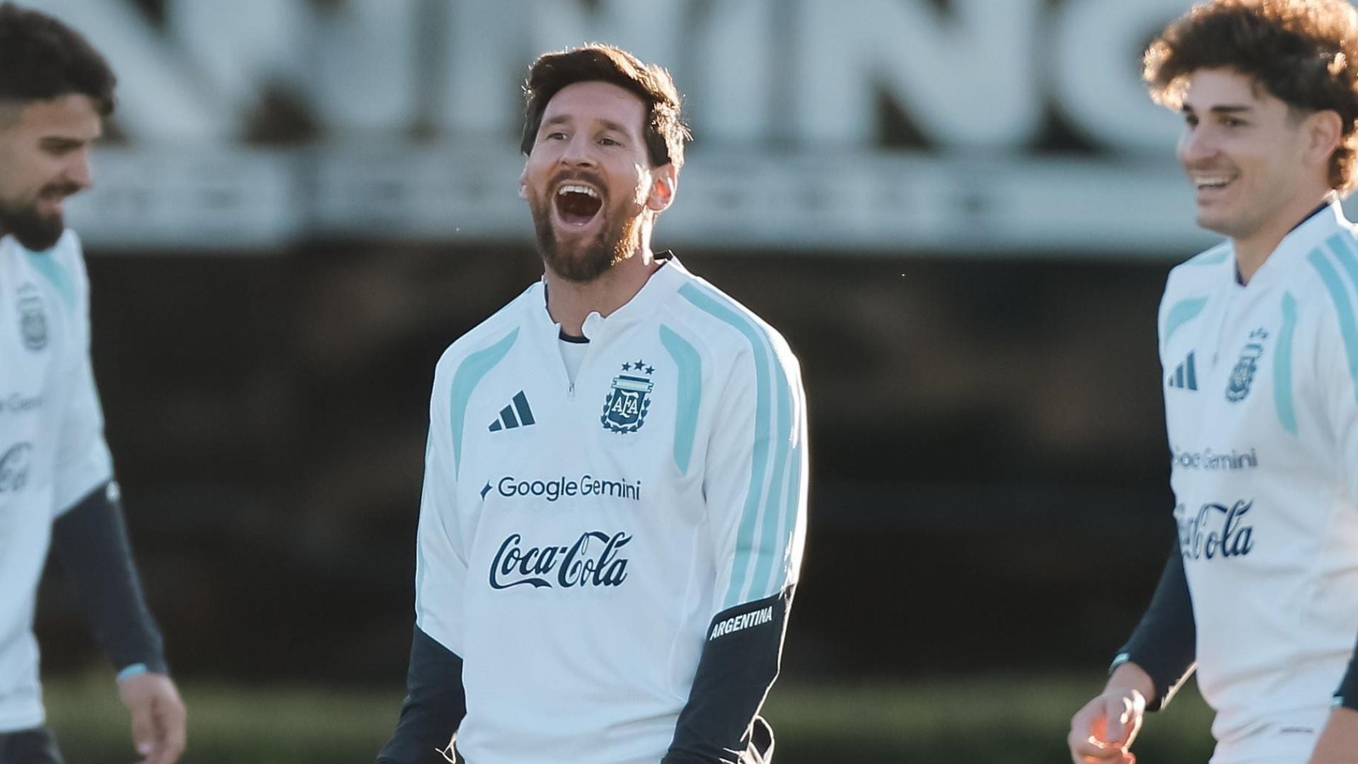 Lionel Messi entrenando con la Selección Argentina - Foto: EFE