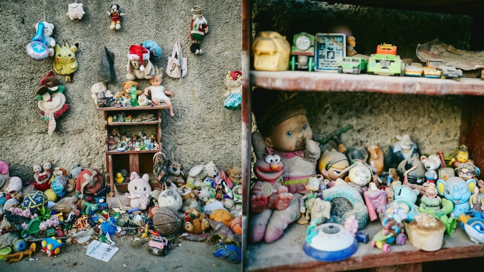 Homenaje a los niños que fueron víctimas del doble sismo en La Guaira (Venezuela) - Fotos: X
