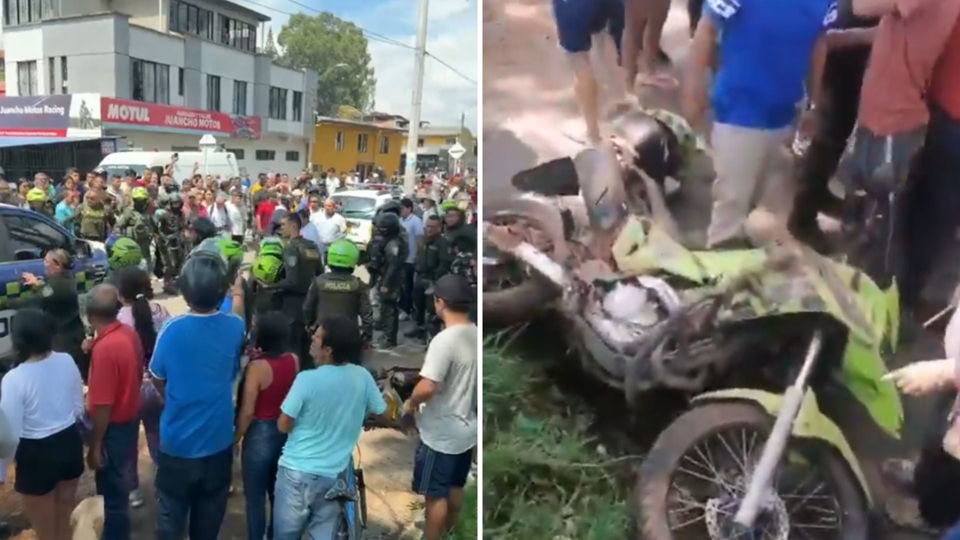 Caos en Popayán tras atentado con explosivos - Captura de pantalla de redes sociales