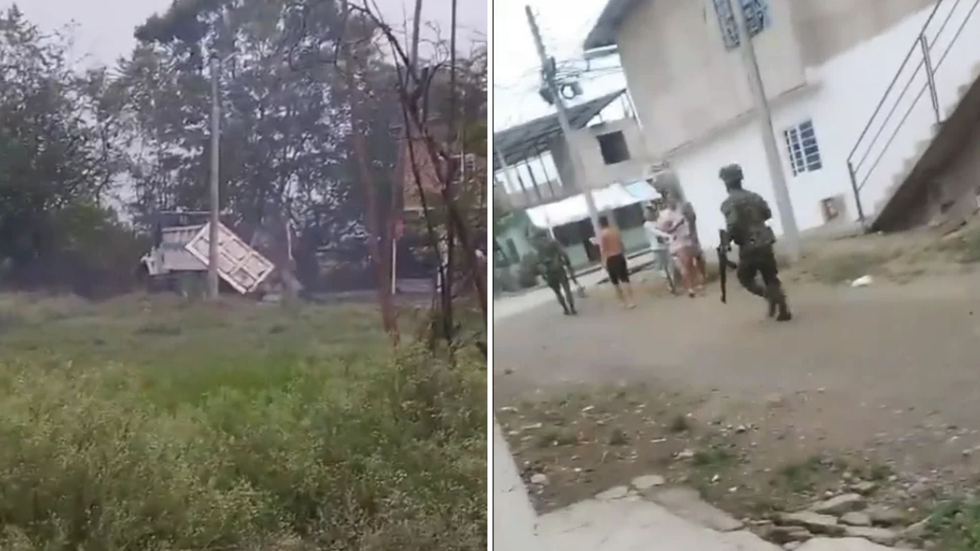 Atentado en Miranda, Cauca - Captura de pantalla de redes sociales