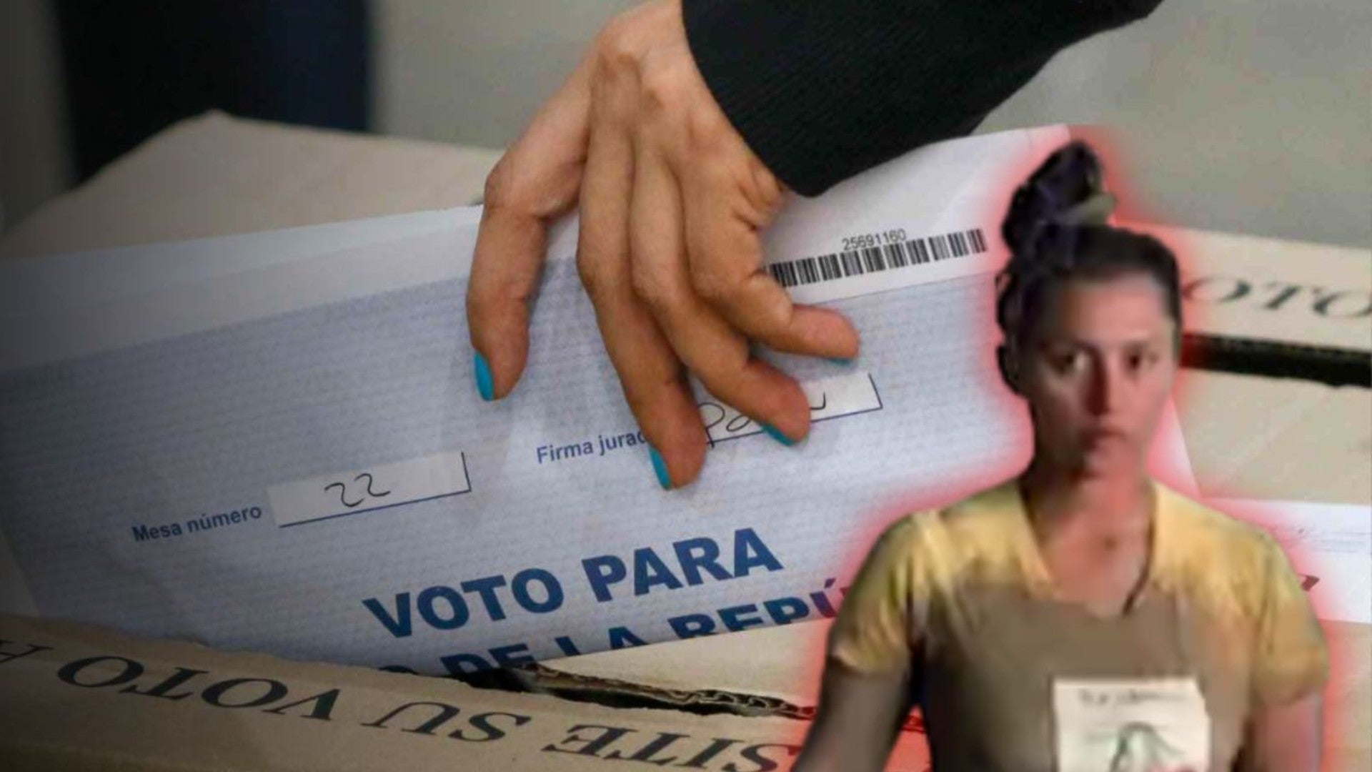 Alias La Morocha y urna de votación en Colombia (AFP y redes)