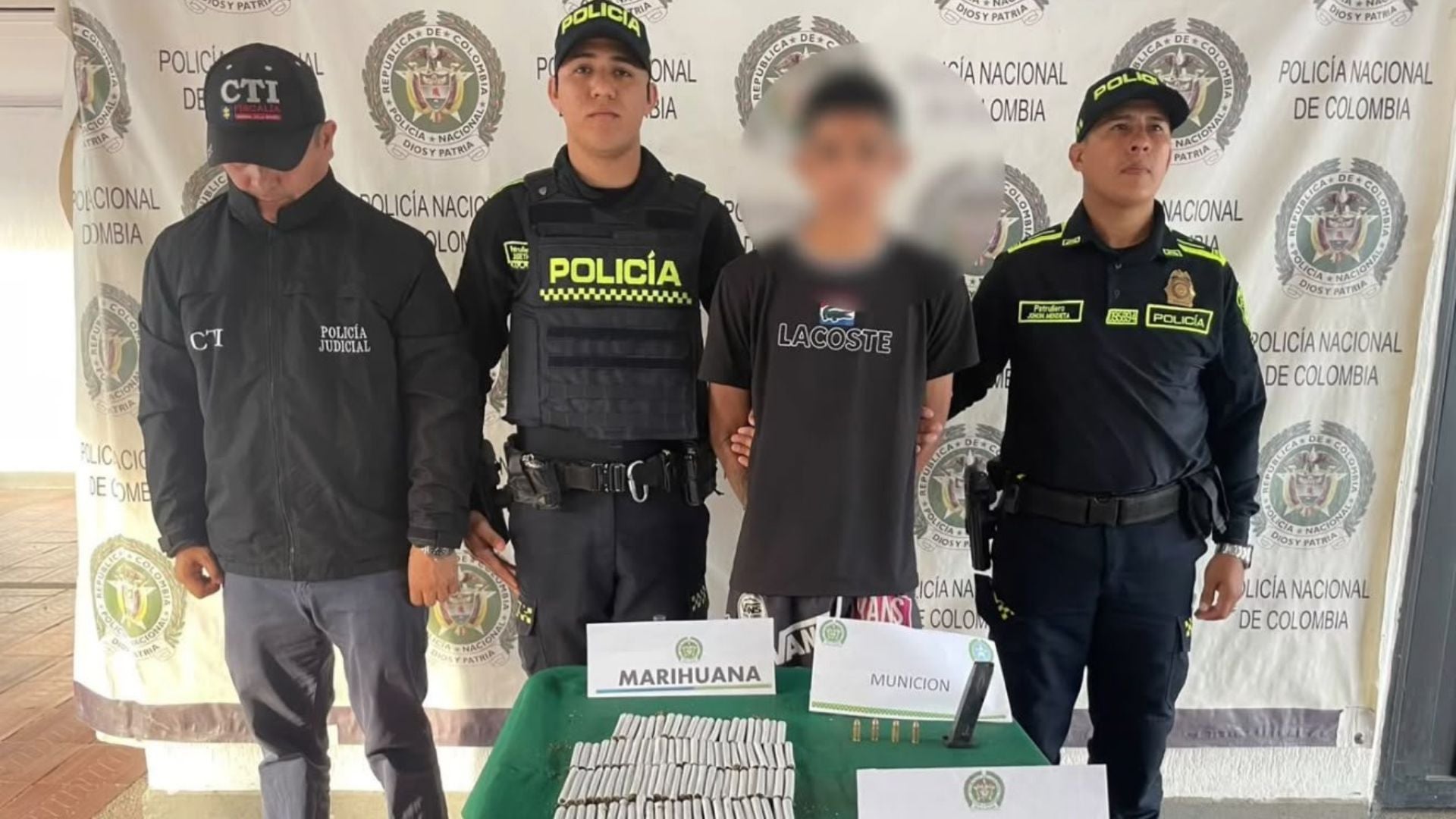 Captura de alias 'Chorro' - Policía de Colombia