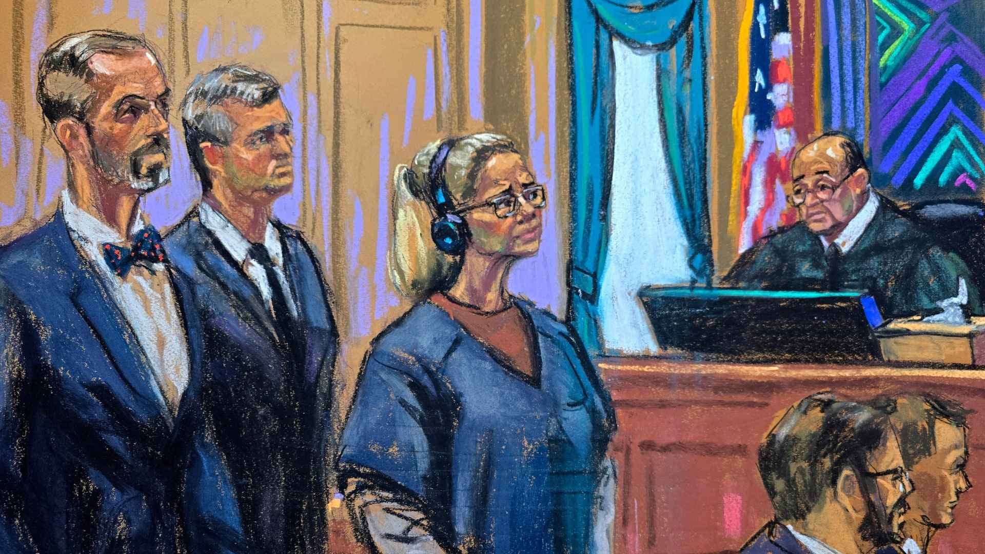 Boceto de Cilia Flores de Jane Rosenberg - Foto EFE