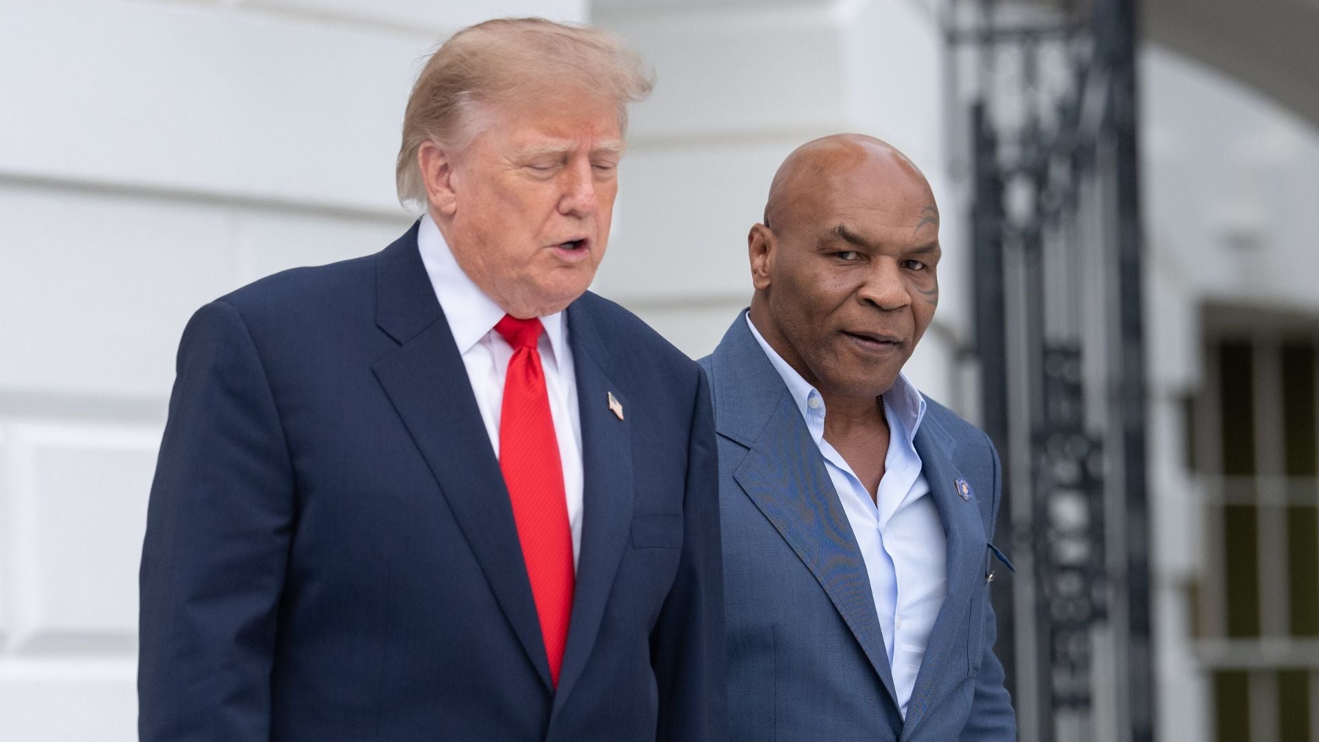 Presidente Donald Trump y Mike Tyson-Foto: EFE