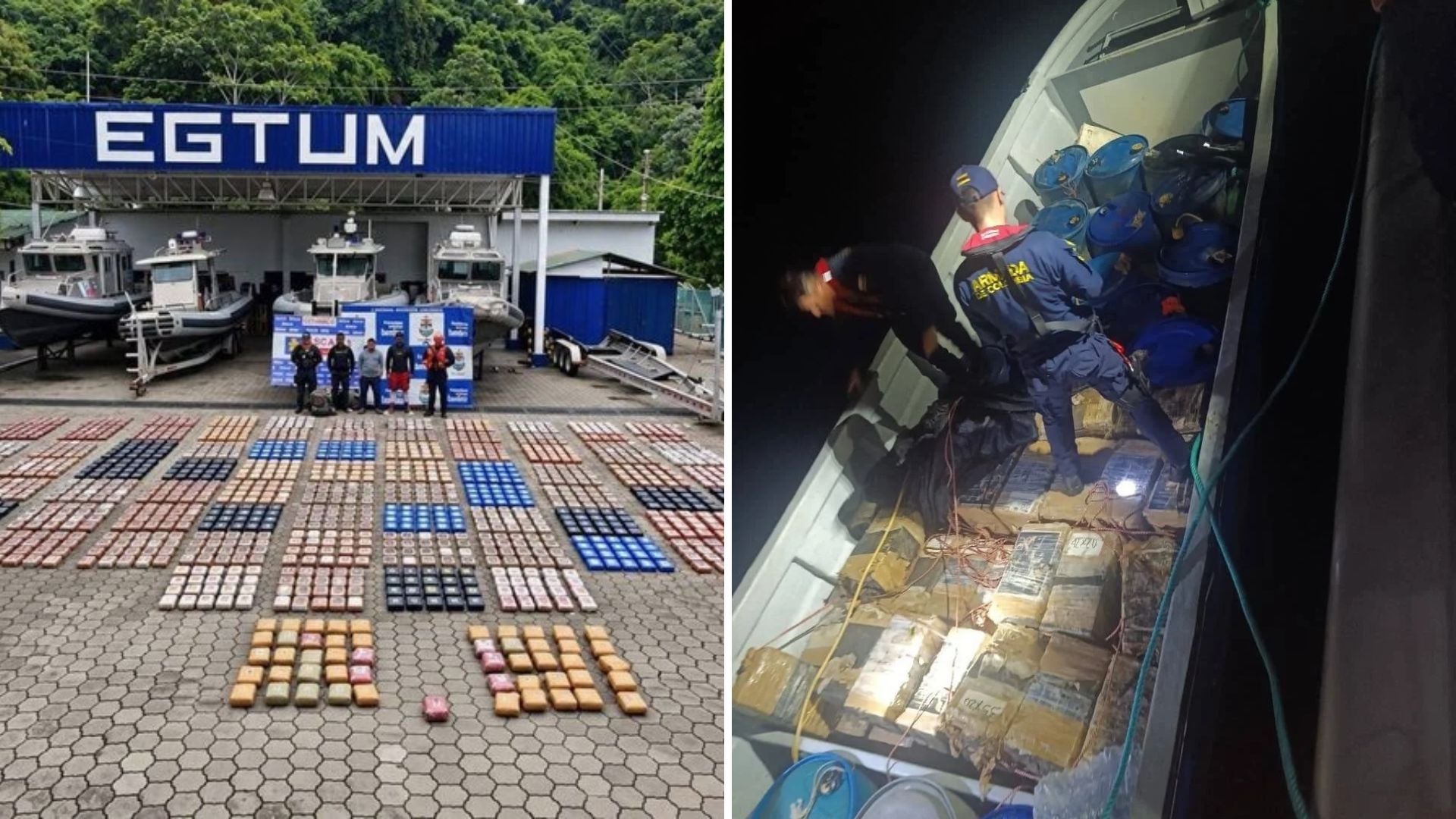 Armada Nacional interceptó lancha Go Fast que transportaba drogas-Foto: Tomada de X @ABDELAESPRIELLA