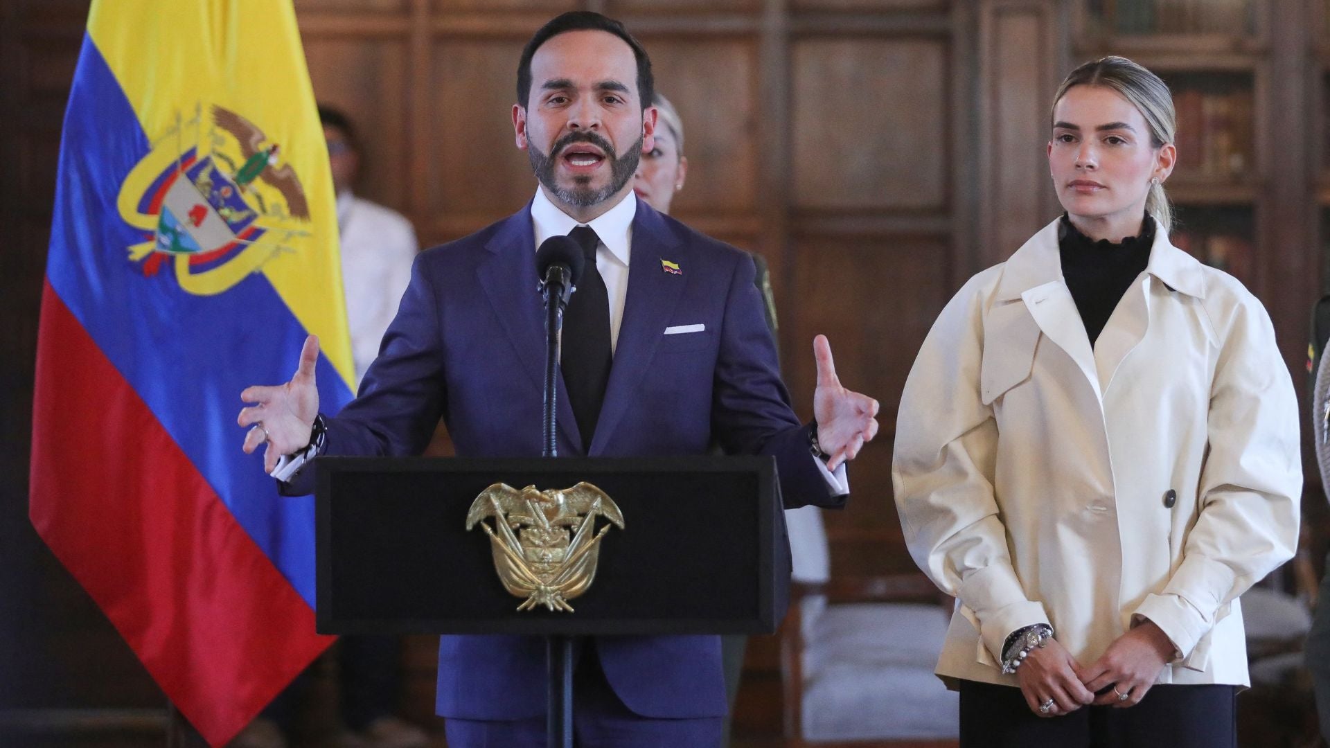 Abelardo de la Espriella y Ana Pineda - AFP