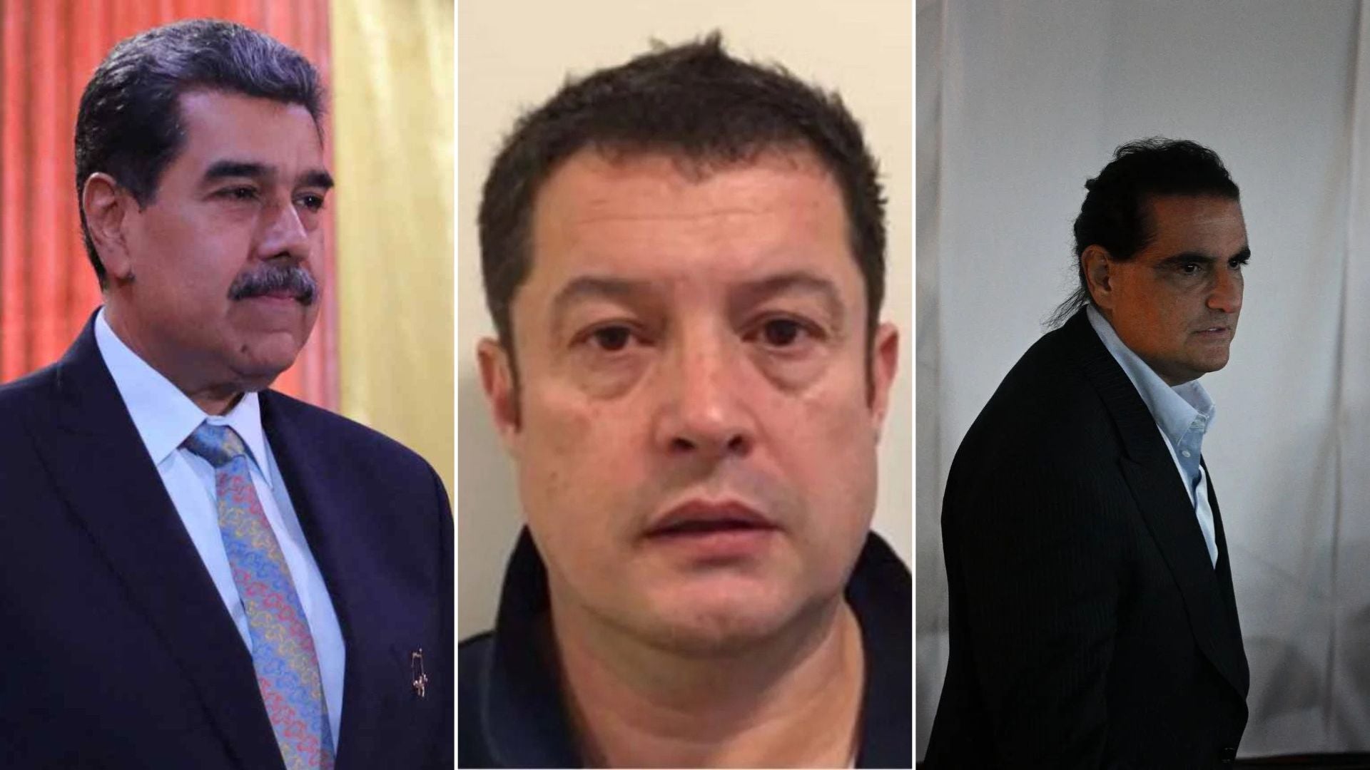 Nicolás Maduro (EFE), Álvaro Pulido y Alex Saab (AFP)