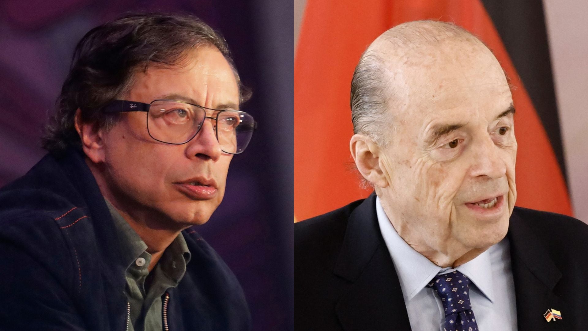 Gustavo Petro y Álvaro Leyva | Fotos: AFP
