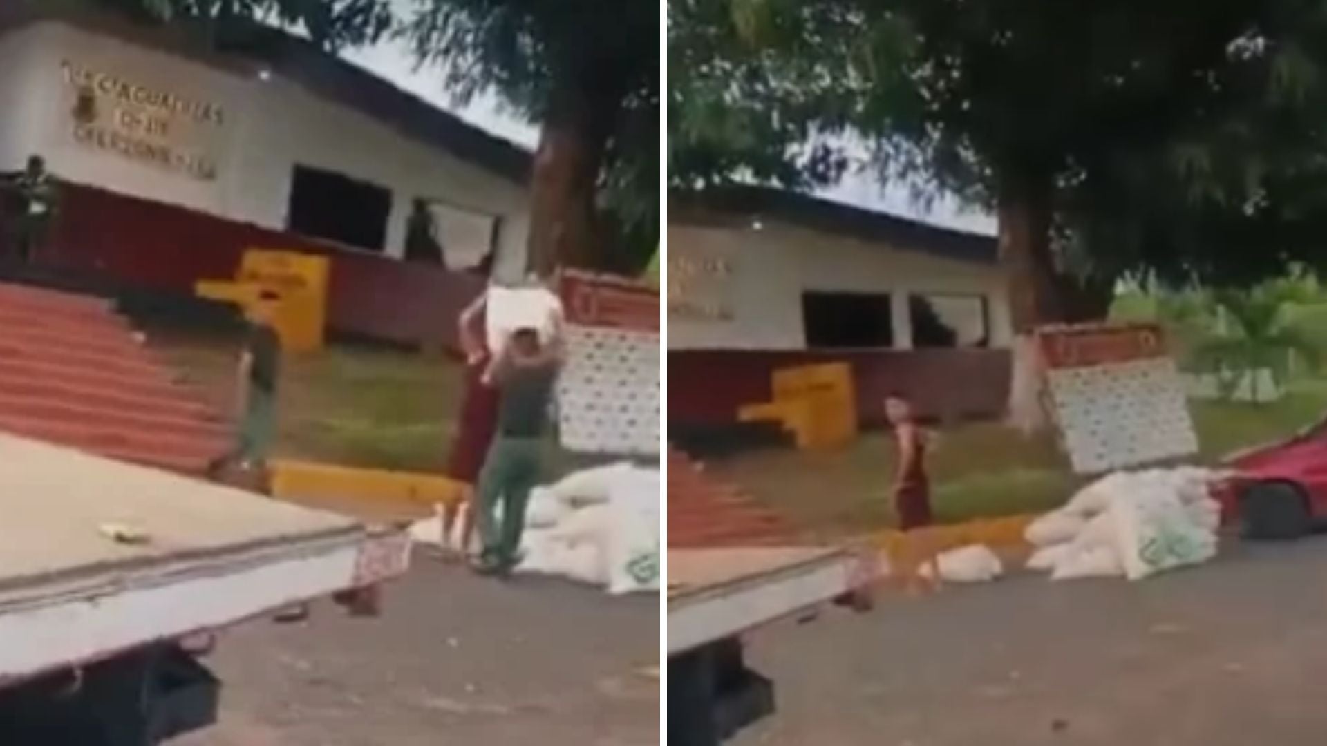 Productor denuncia despojo de un cargamento de maíz por la GNB - Fotos: X