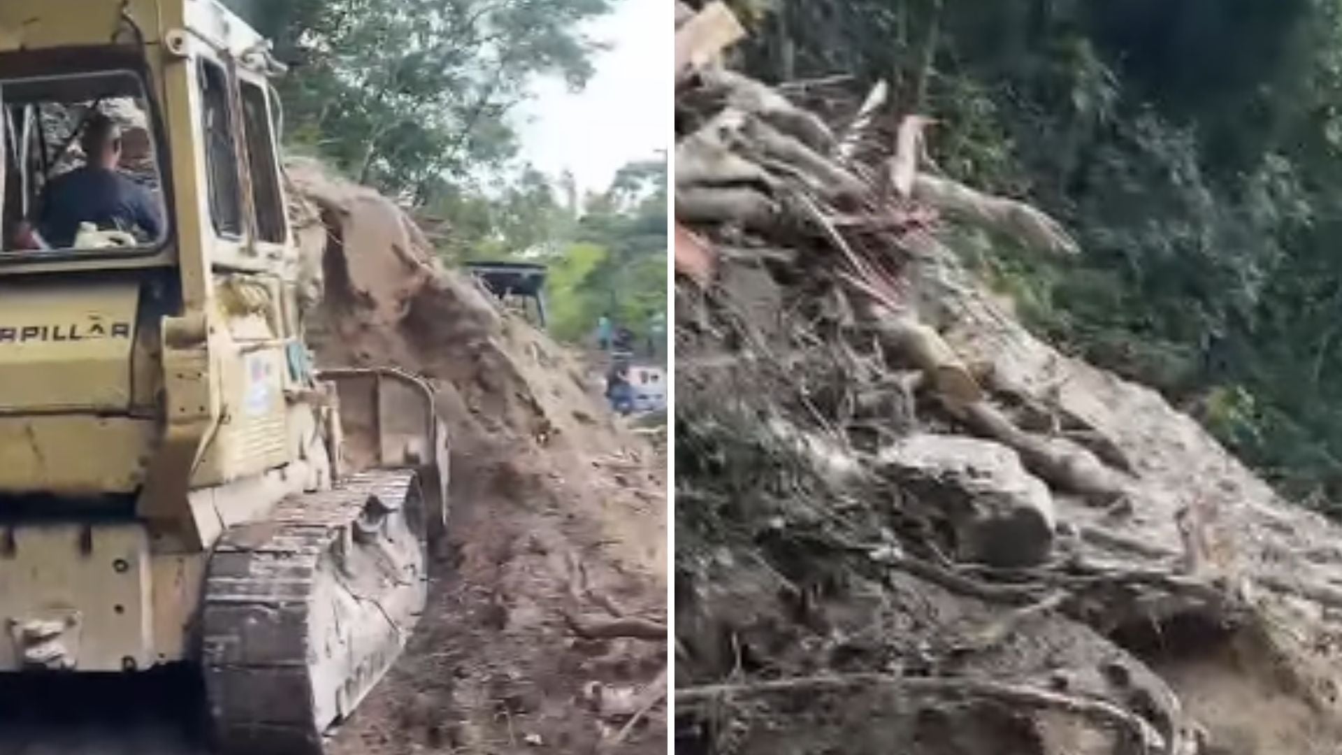 Trabajos en la carretera Maracay-Choroní - Fotos: Instagram