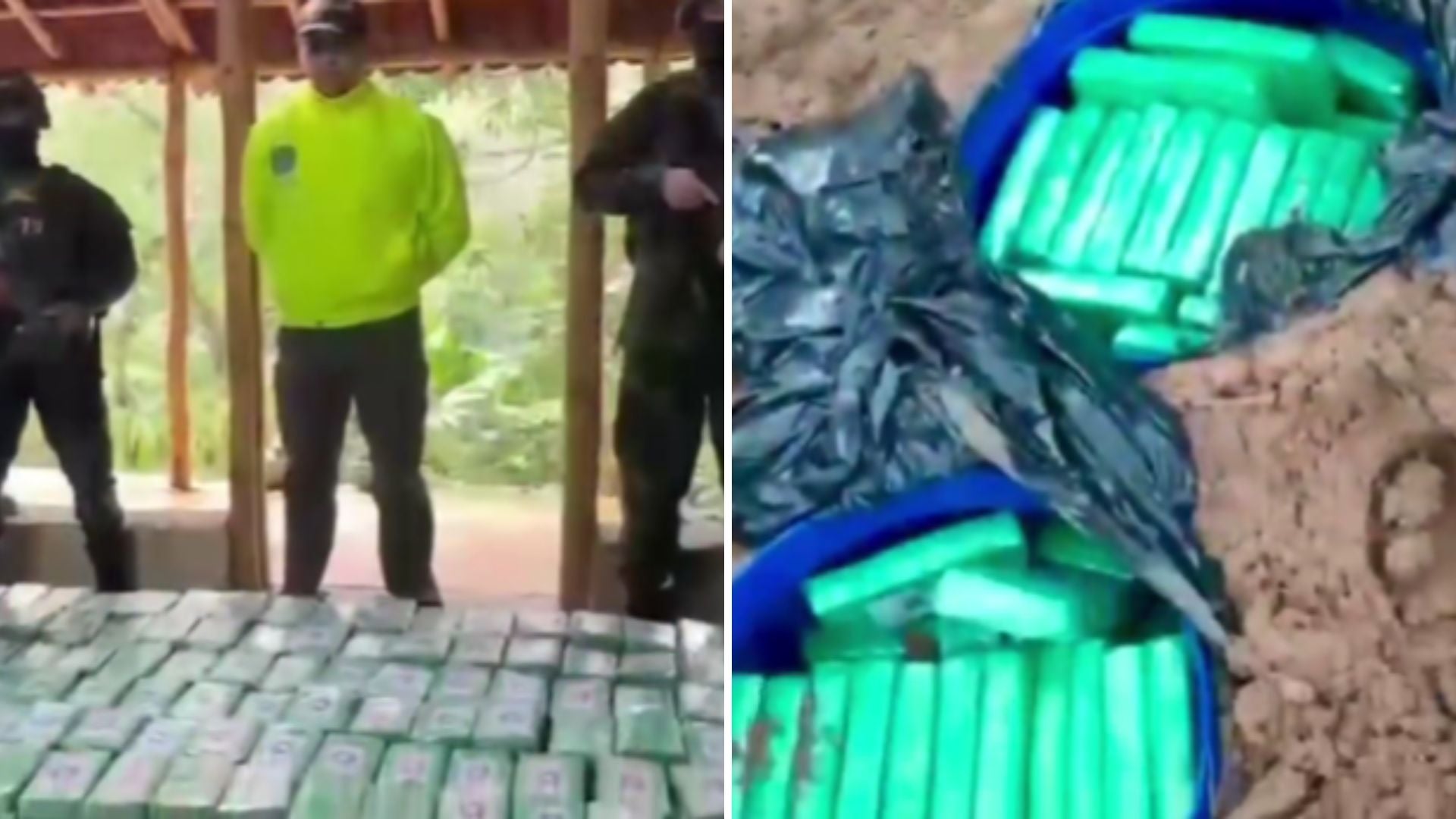 la DEA en conjunto con la Fuerza Pública colombiana incautaron cerca del Parque Tayrona-Foto Tomada de X @ABDELAESPRIELLA