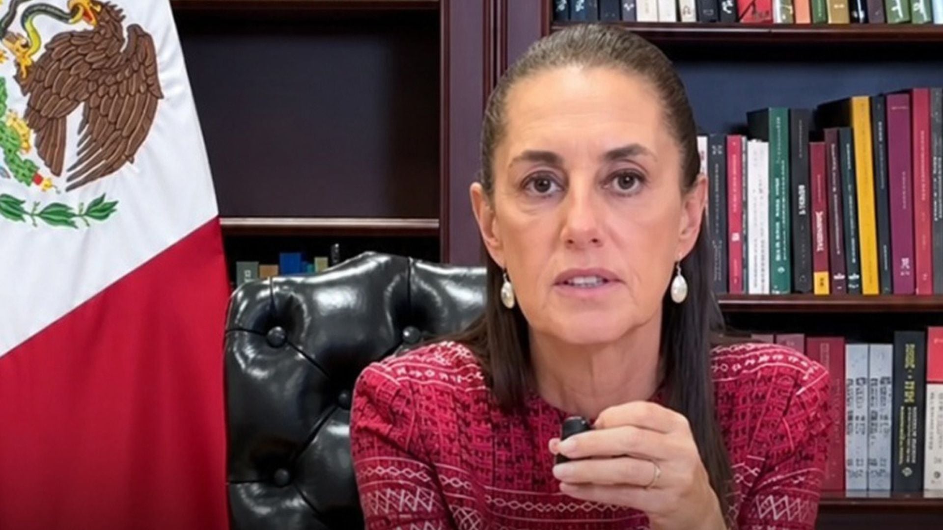 Claudia Sheinbaum, durante una transmisión en redes sociales-Foto: EFE