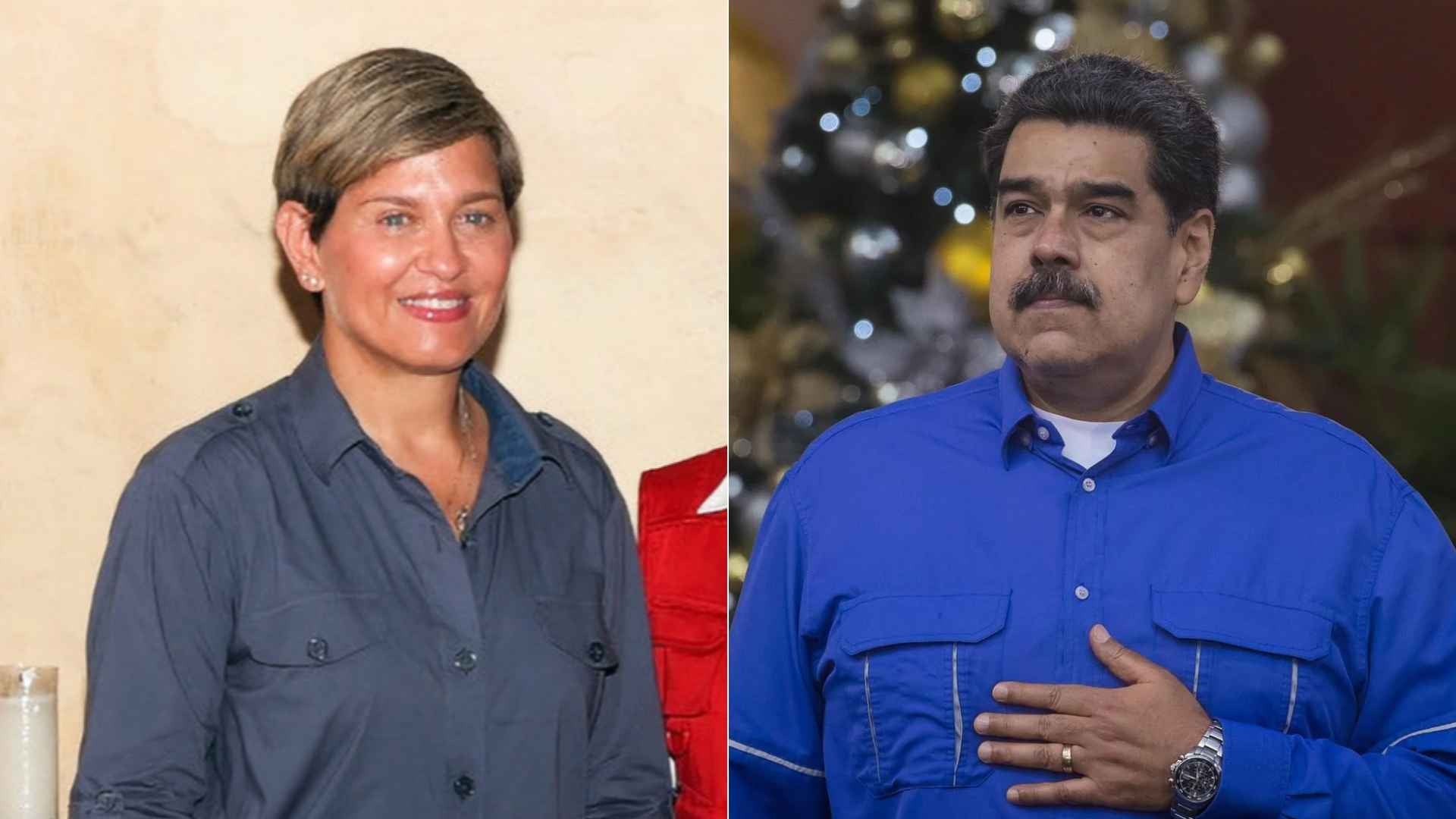 Verónica Alcocer/ Nicolás Maduro - Fotos AFP