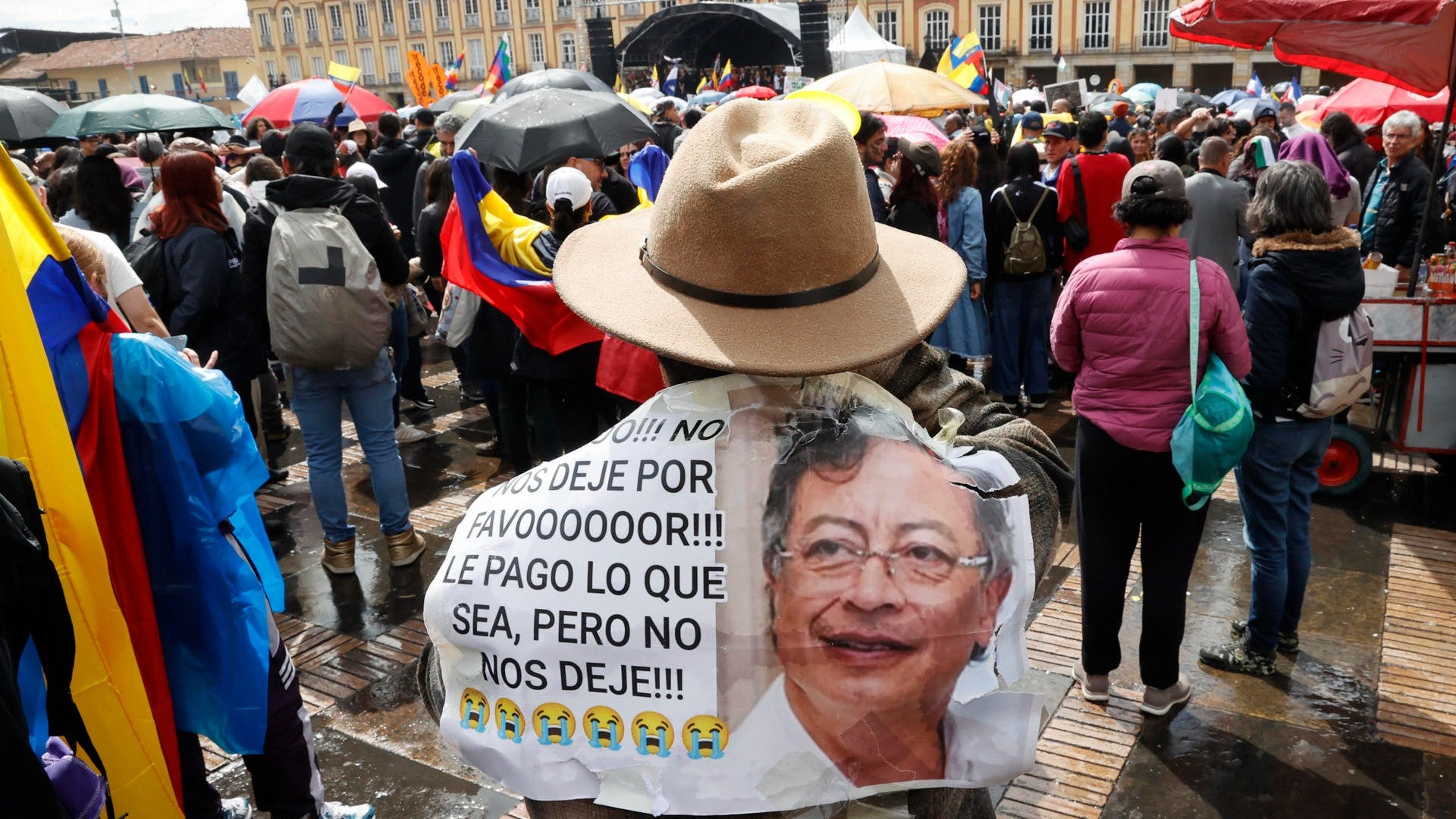 Manifestación petrista en Colombia / FOTO: EFE